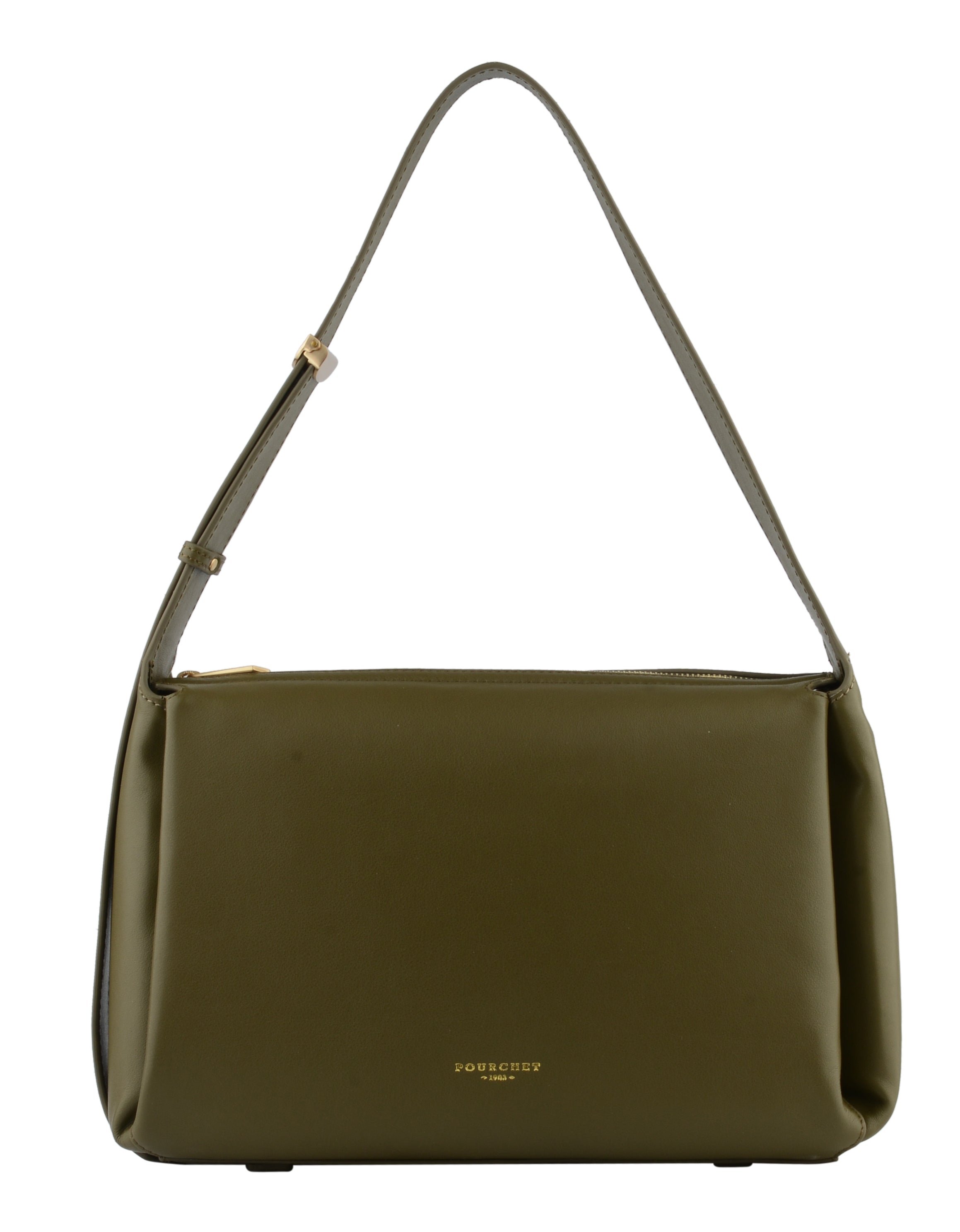 Sac porté épaule en cuir de vachette POURCHET