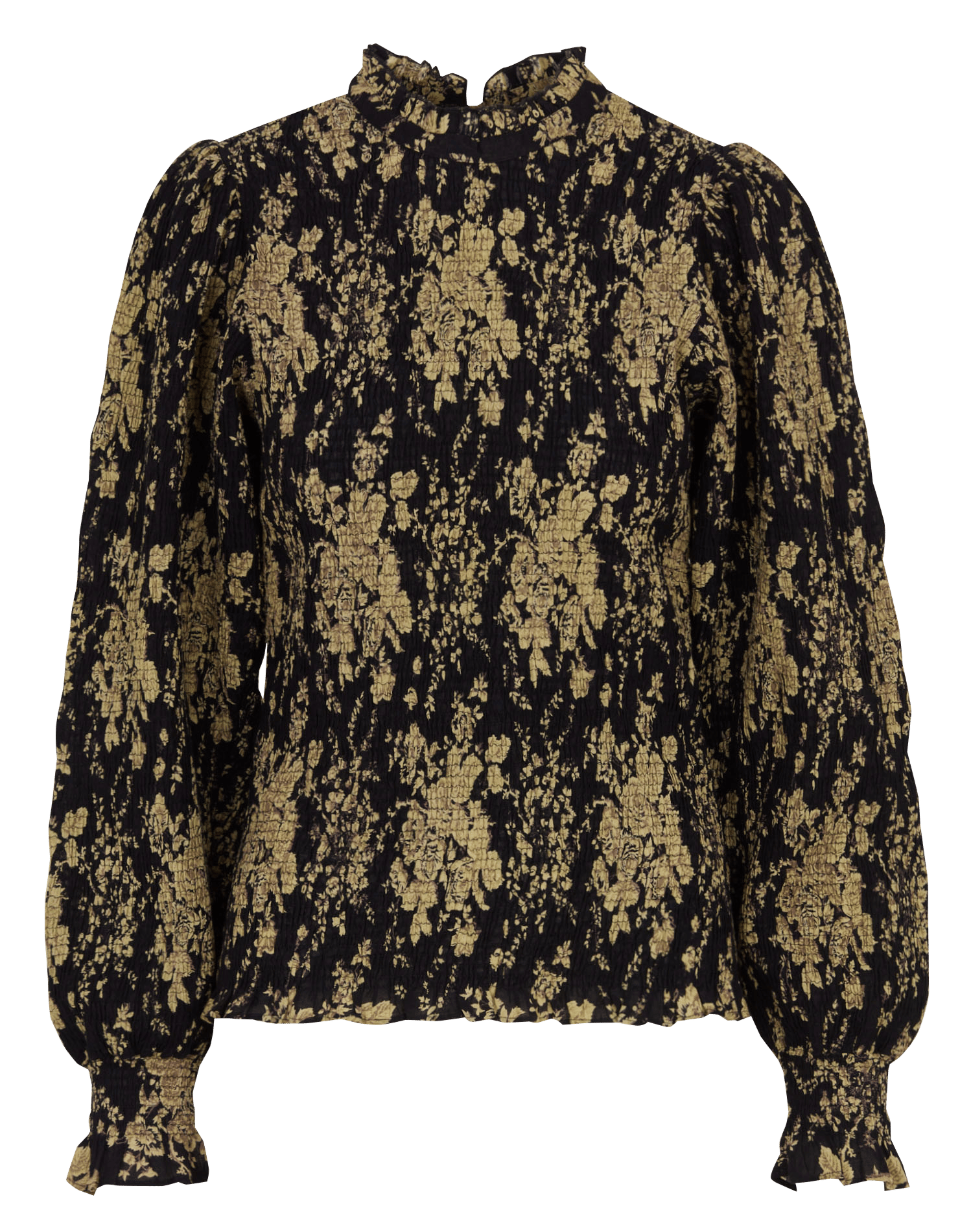 Aansluitende katoenen top. ANTIK BATIK Zwart