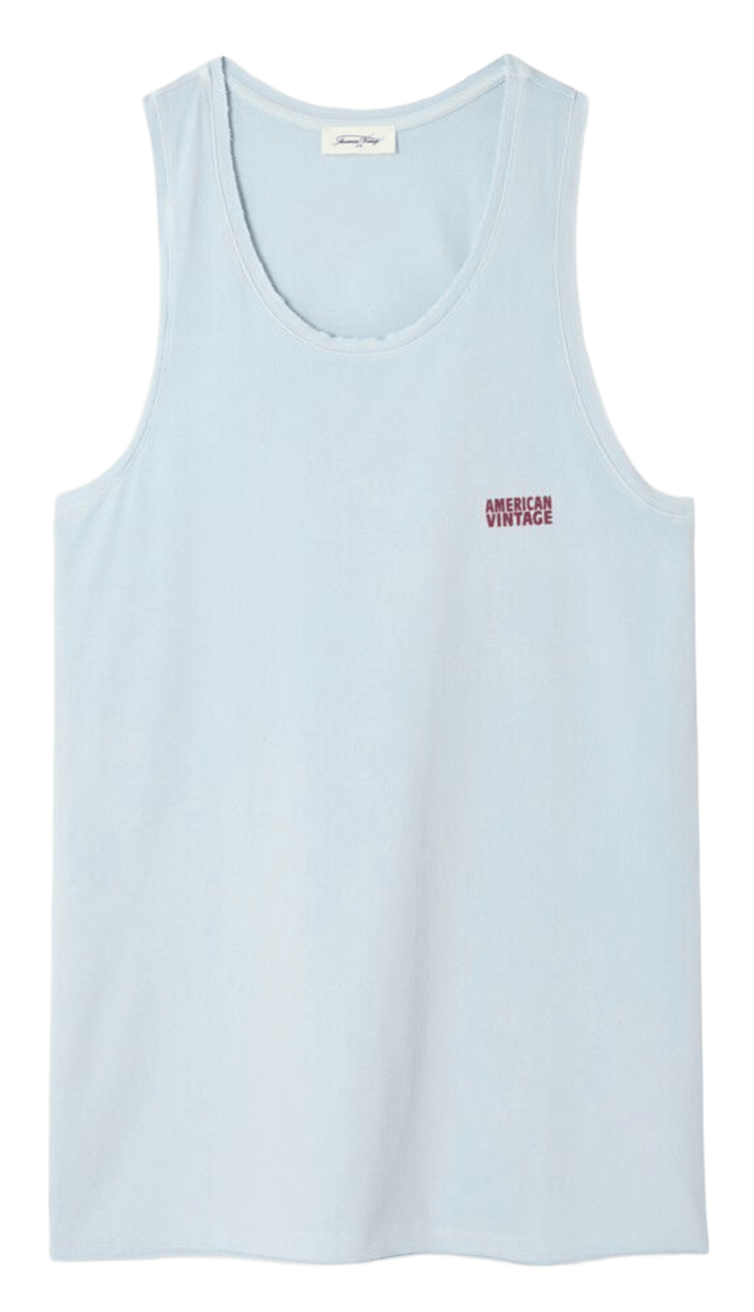 Straight round neck tank top AMERICAN VINTAGE Blue