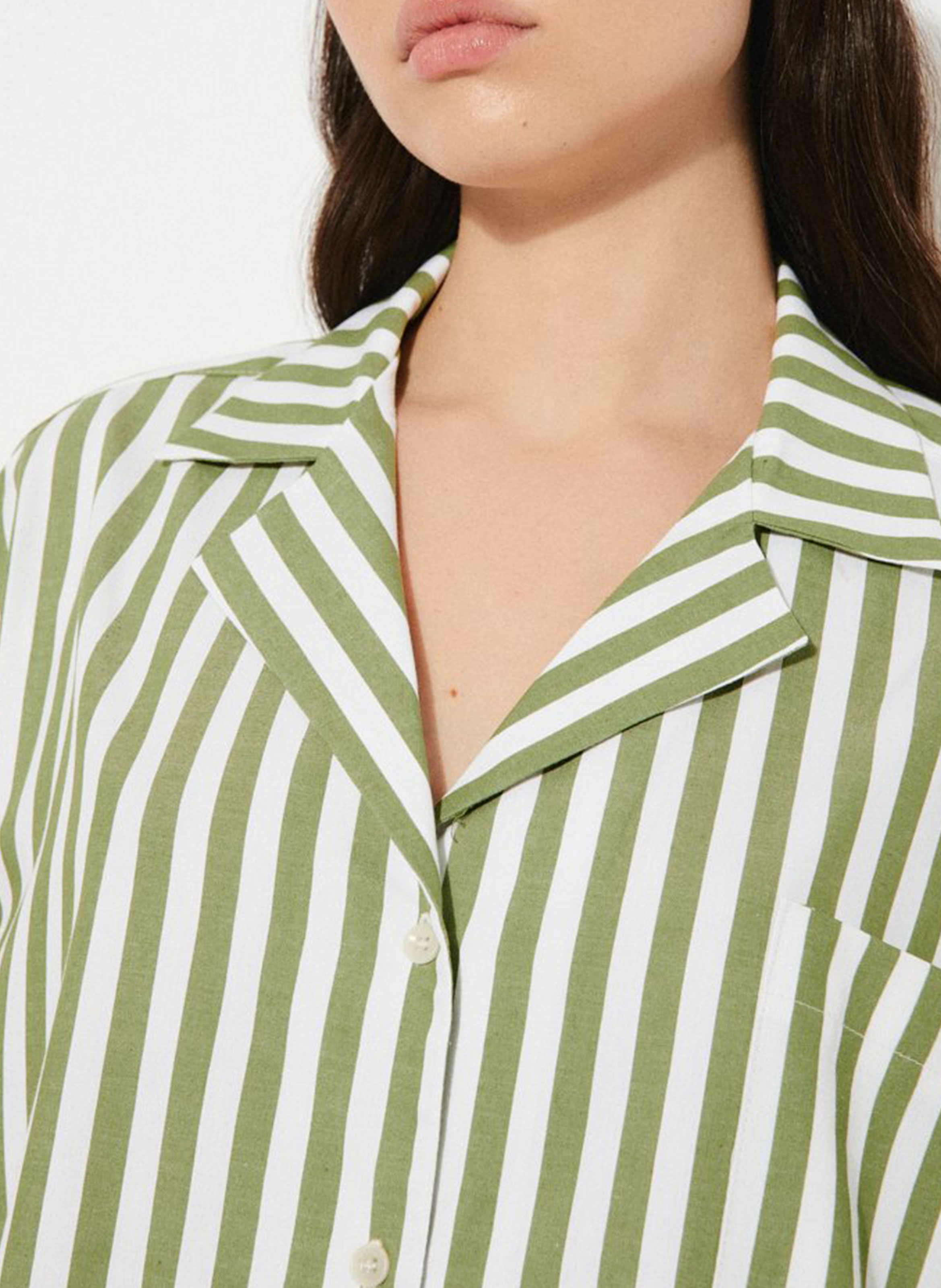 Chemise oversize en coton recyclé RITA ROW Blanc