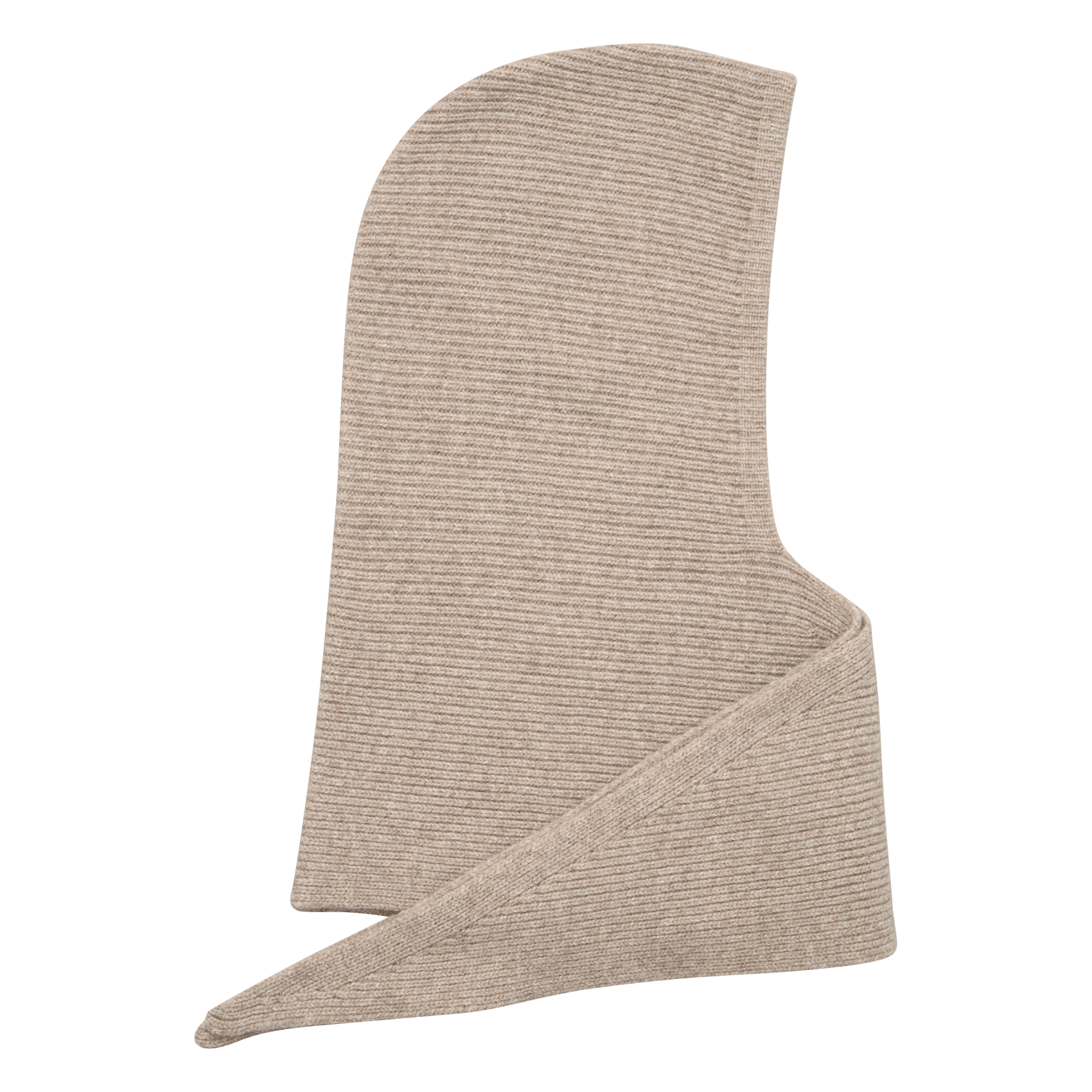 Cagoule à nouer en laine | Beige BECKSONDERGAARD Femme