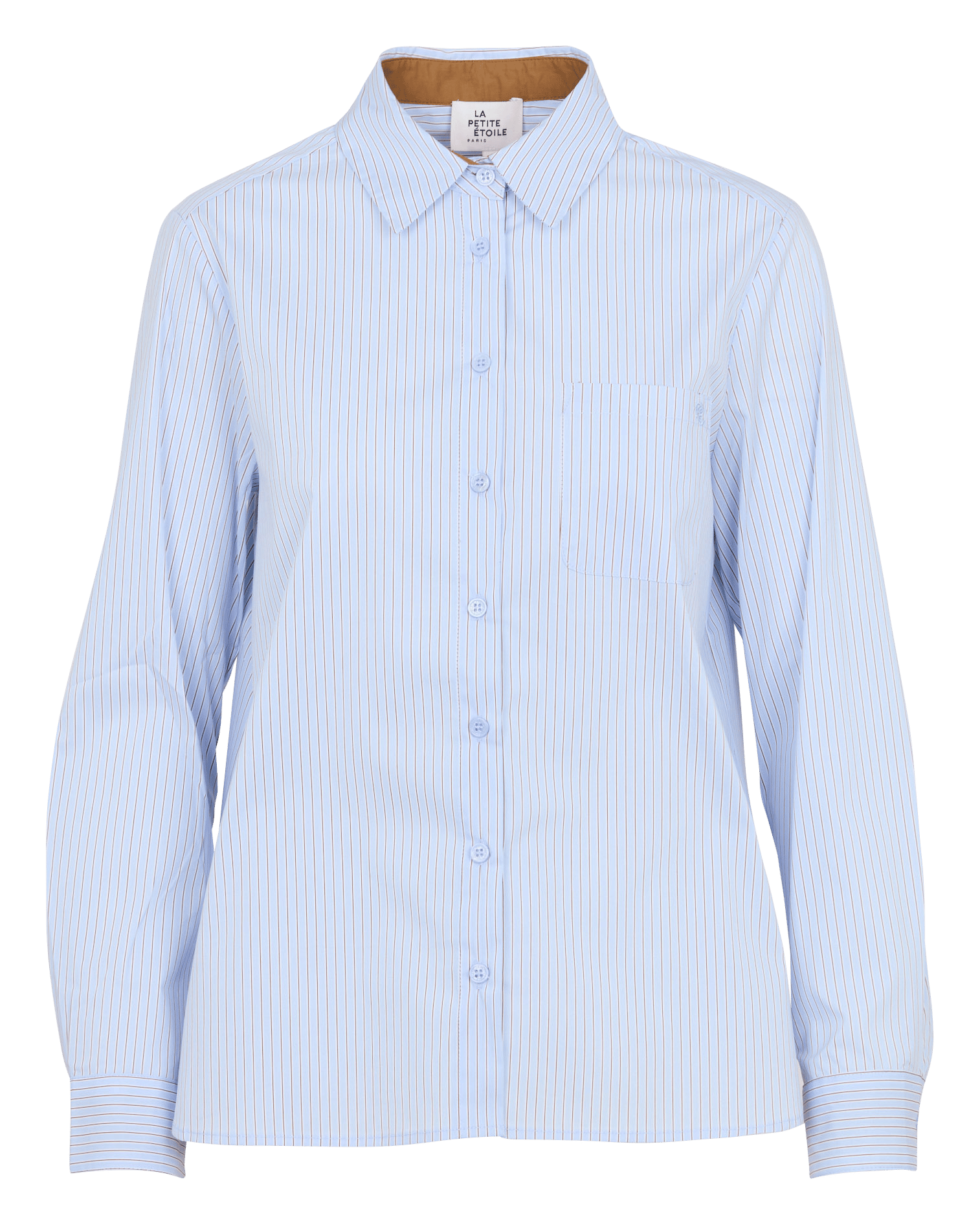 Effen blouse met klassieke kraag recht model LA PETITE ETOILE