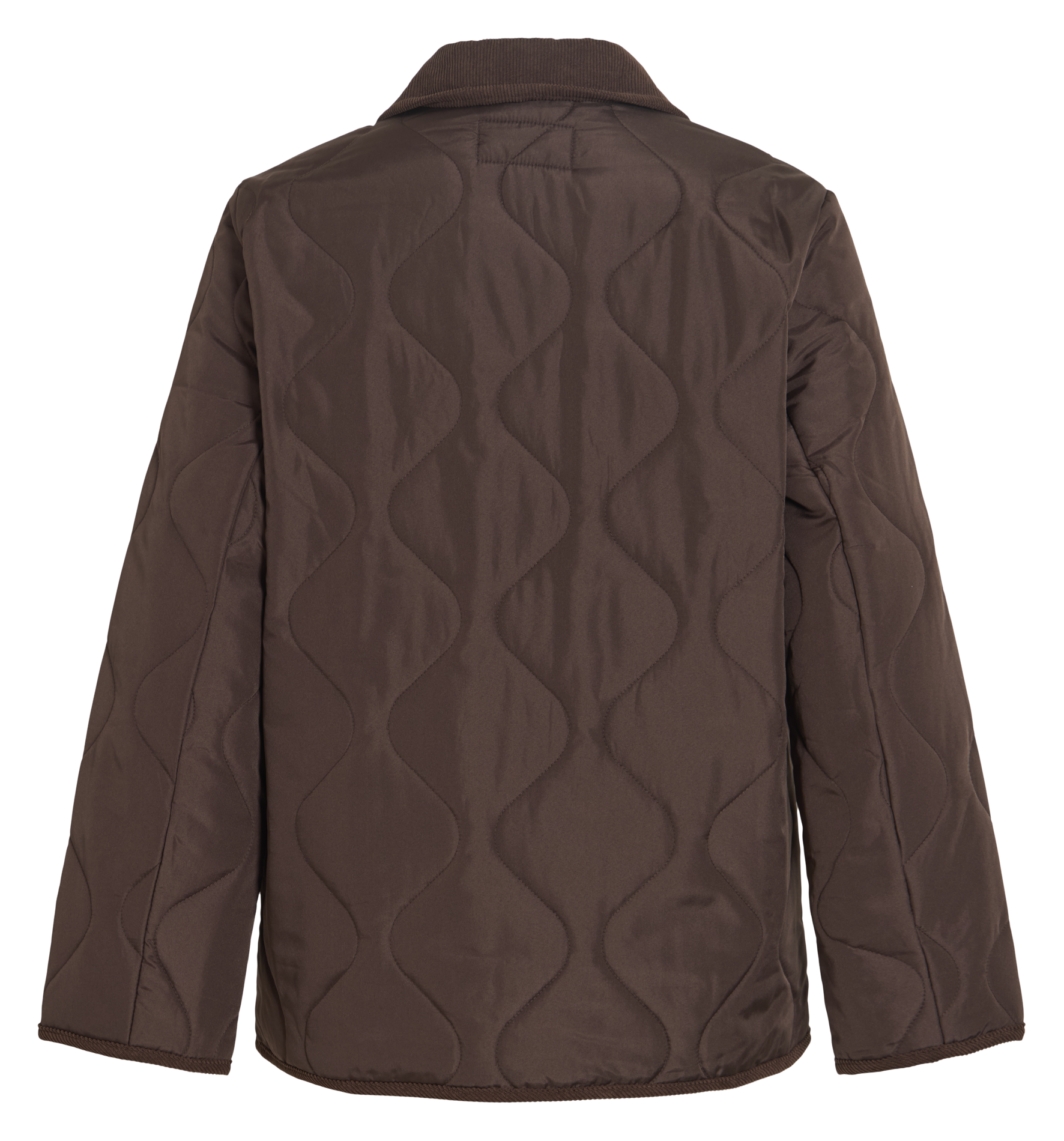 Quilted solid straight jacket VILA Brown