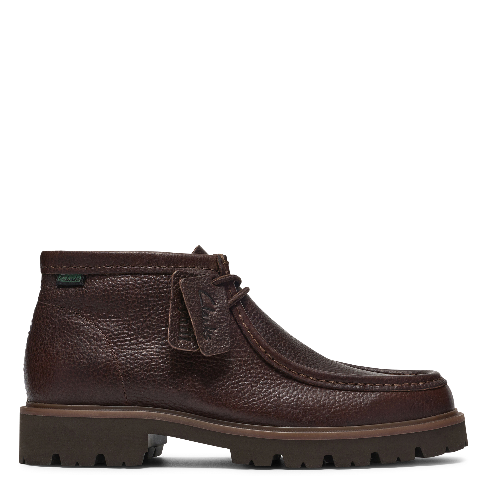 Bottines à lacets en cuir CLARKS Marron