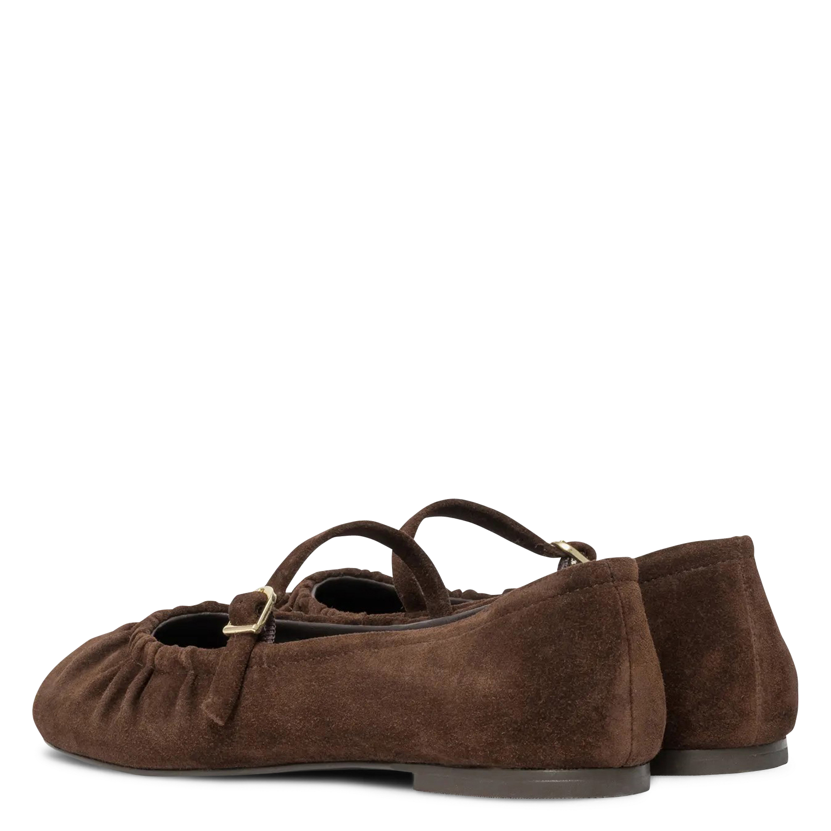 Ballerines en cuir BOCAGE Marron