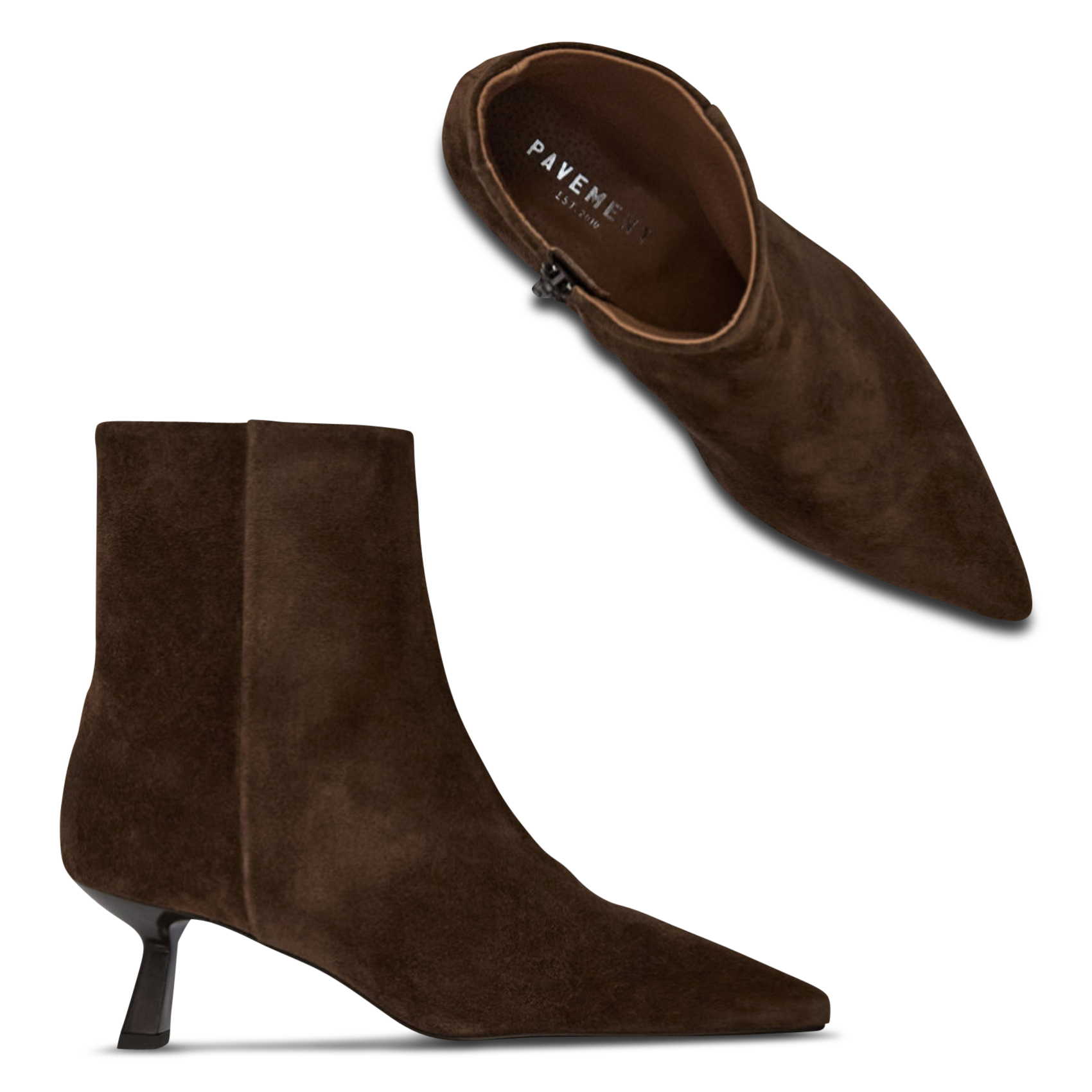 Leather mid-calf boots PAVEMENT Brown