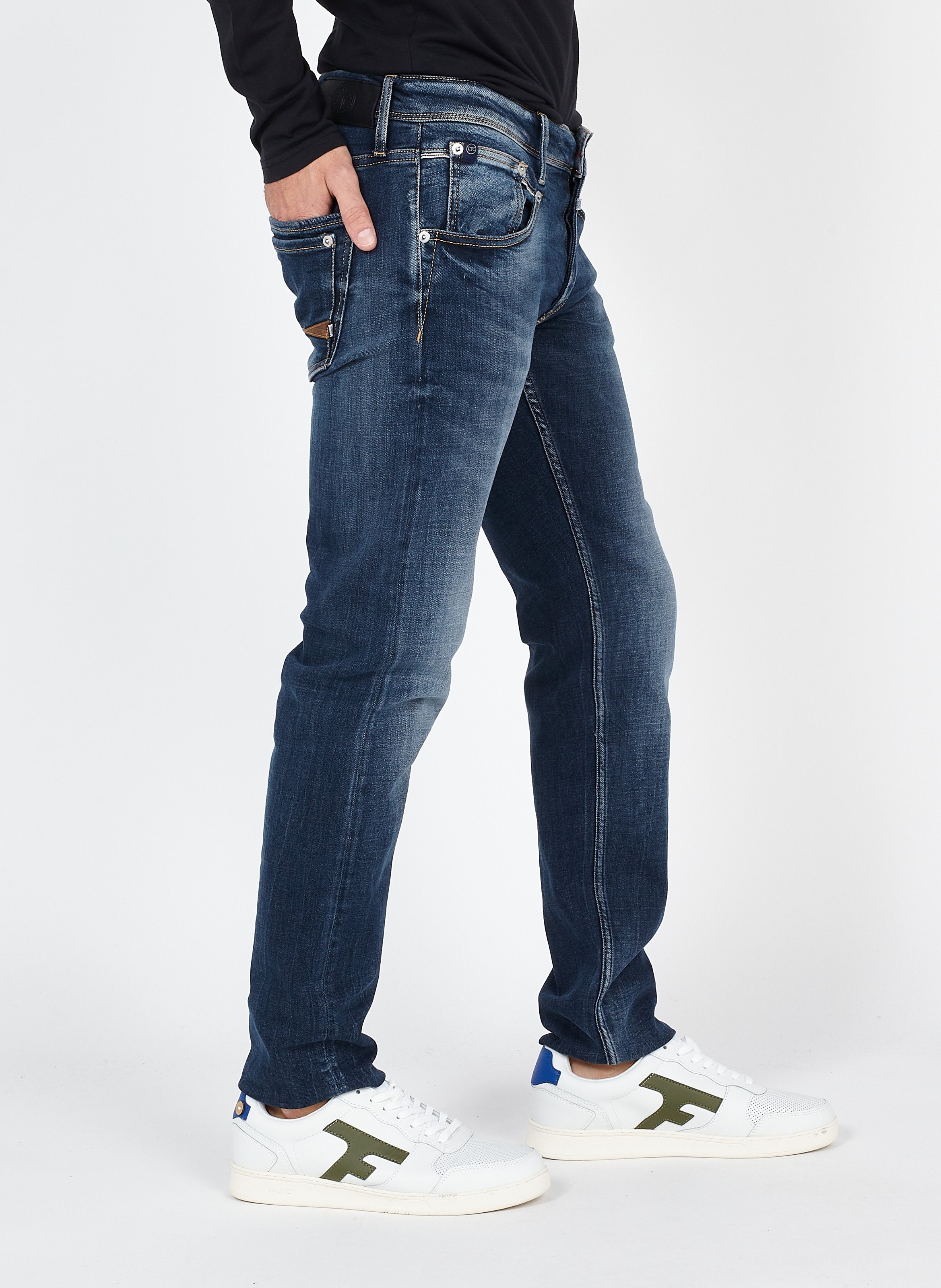 Regular-fit slim jeans LE TEMPS DES CERISES Blue