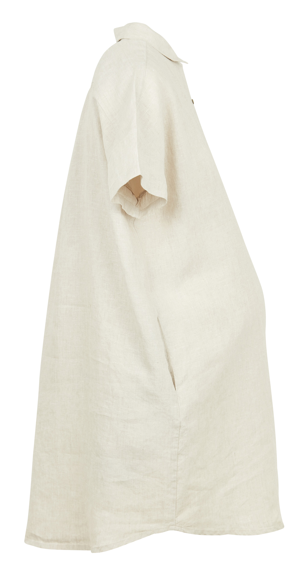 Linen maternity shirt dress JOLIBUMP Beige