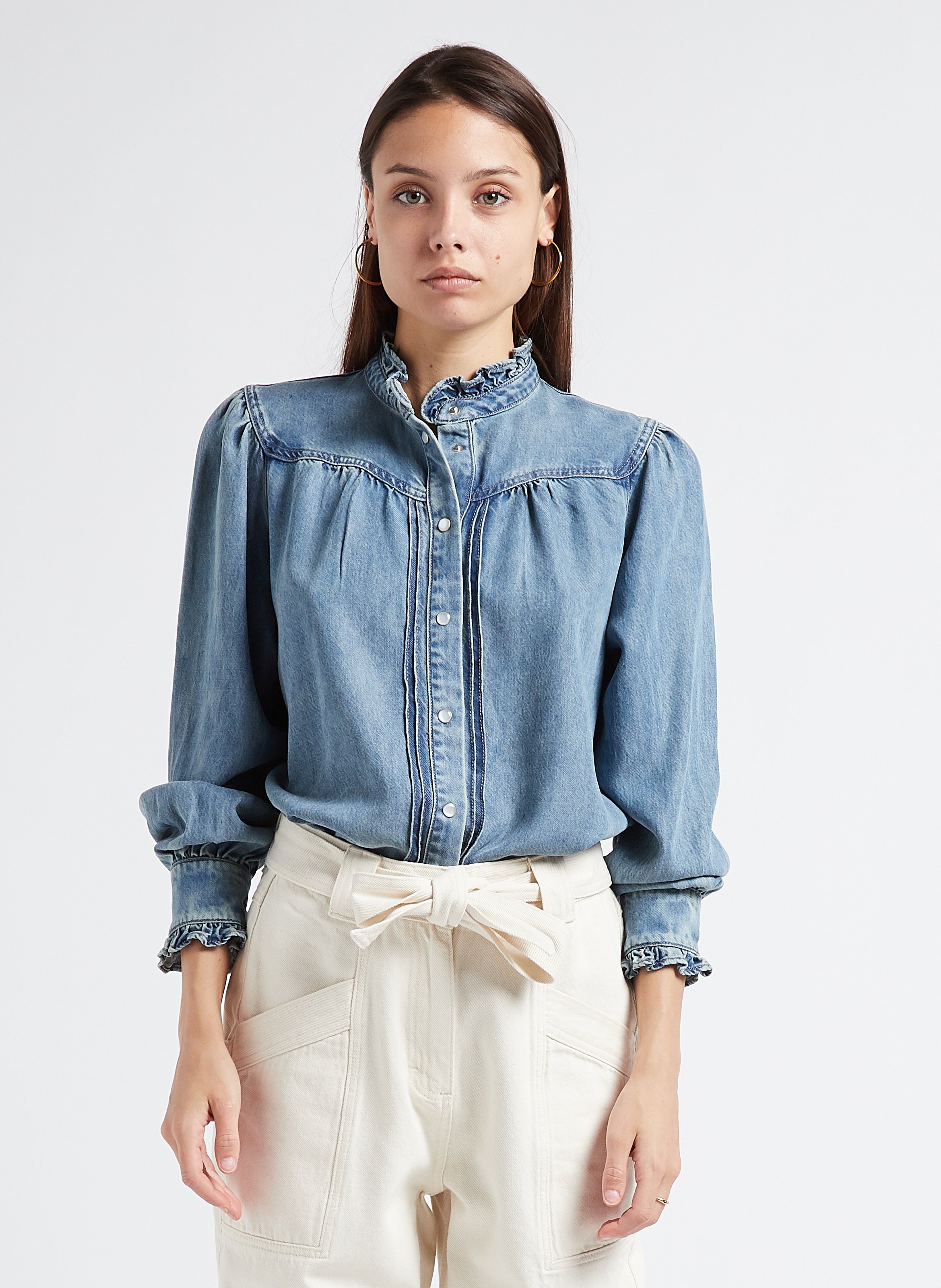 Jeans shirt dames new arrivals