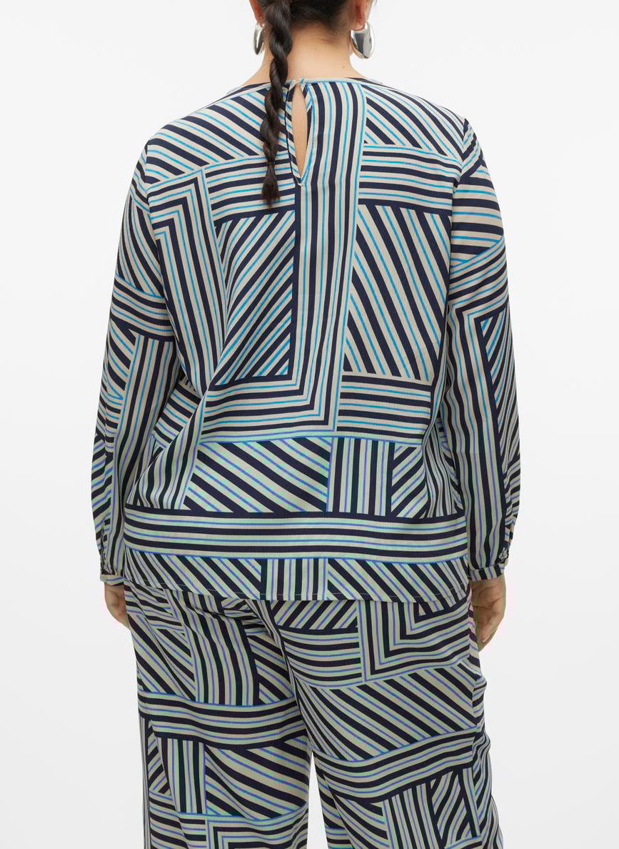 Straight printed blouse VERO MODA CURVE Multicolored