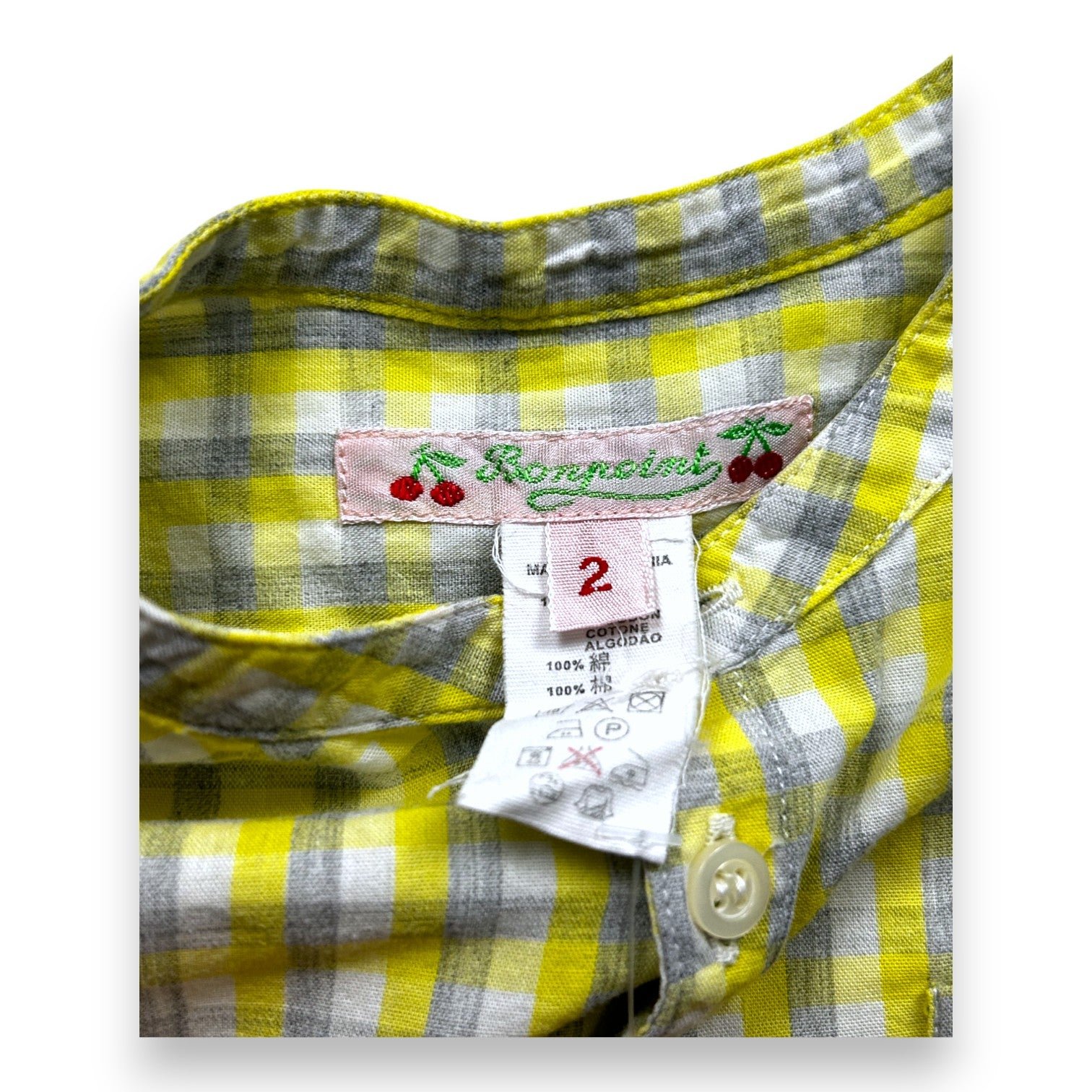 Yellow baby shirt - 24 months BONPOINT - Seconde Main Yellow