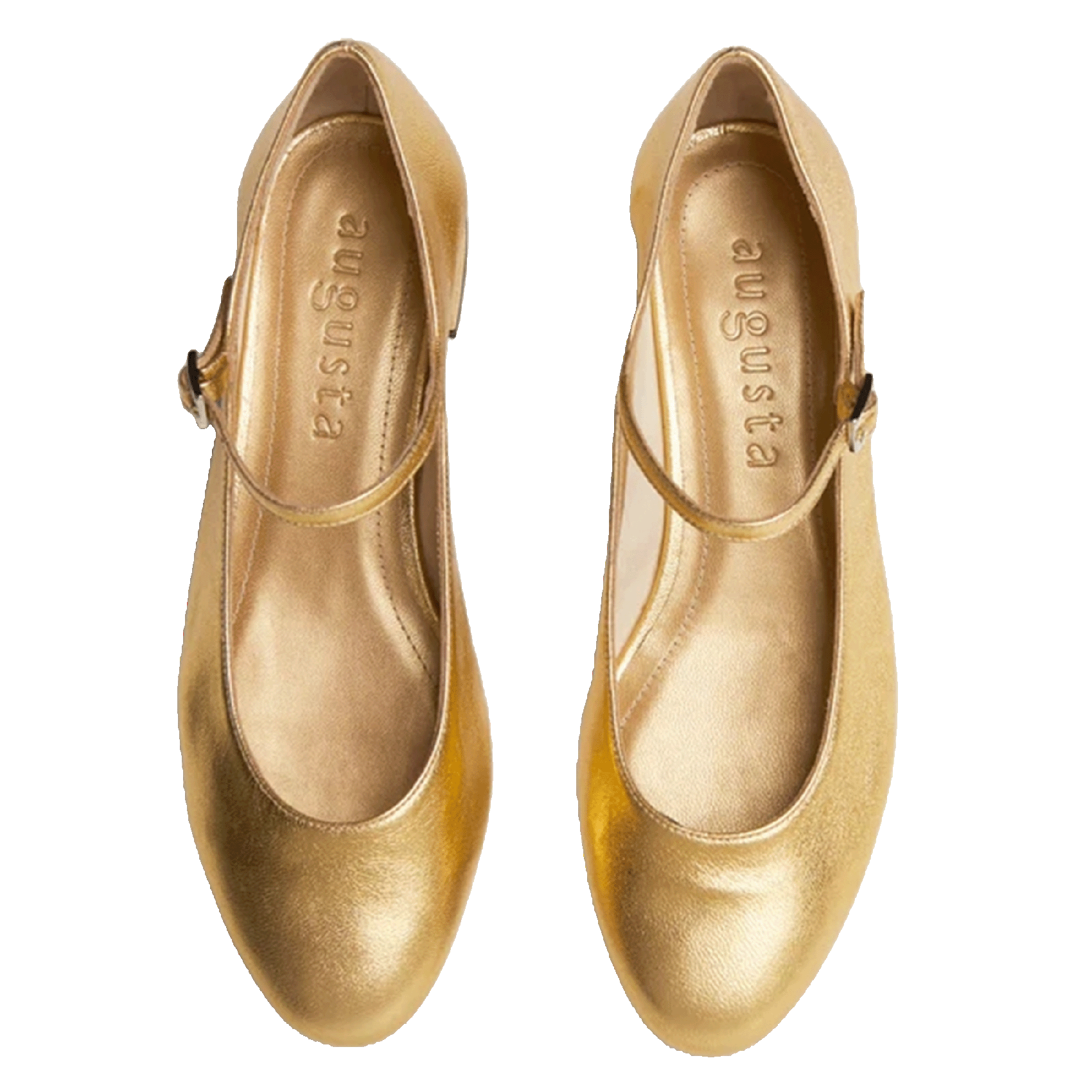 Ballerines en cuir AUGUSTA Doré