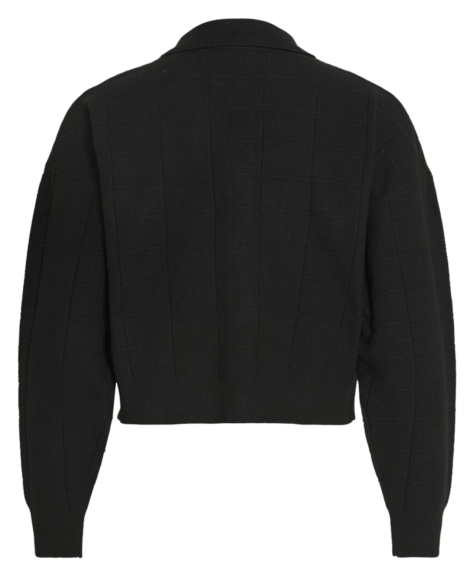 Cardigan droit en fibres recyclées mélangées VILA Noir