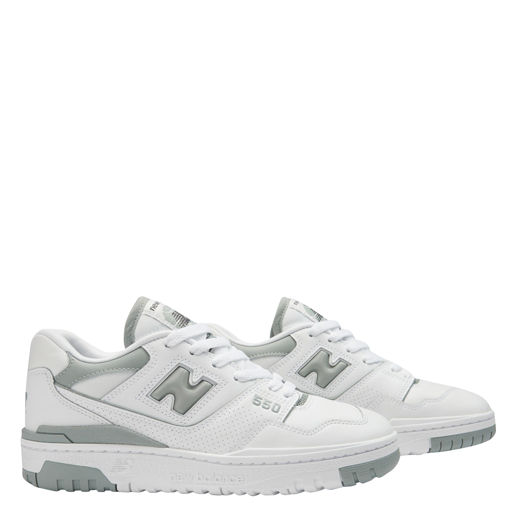 Low-top leather mix sneakers NEW BALANCE White