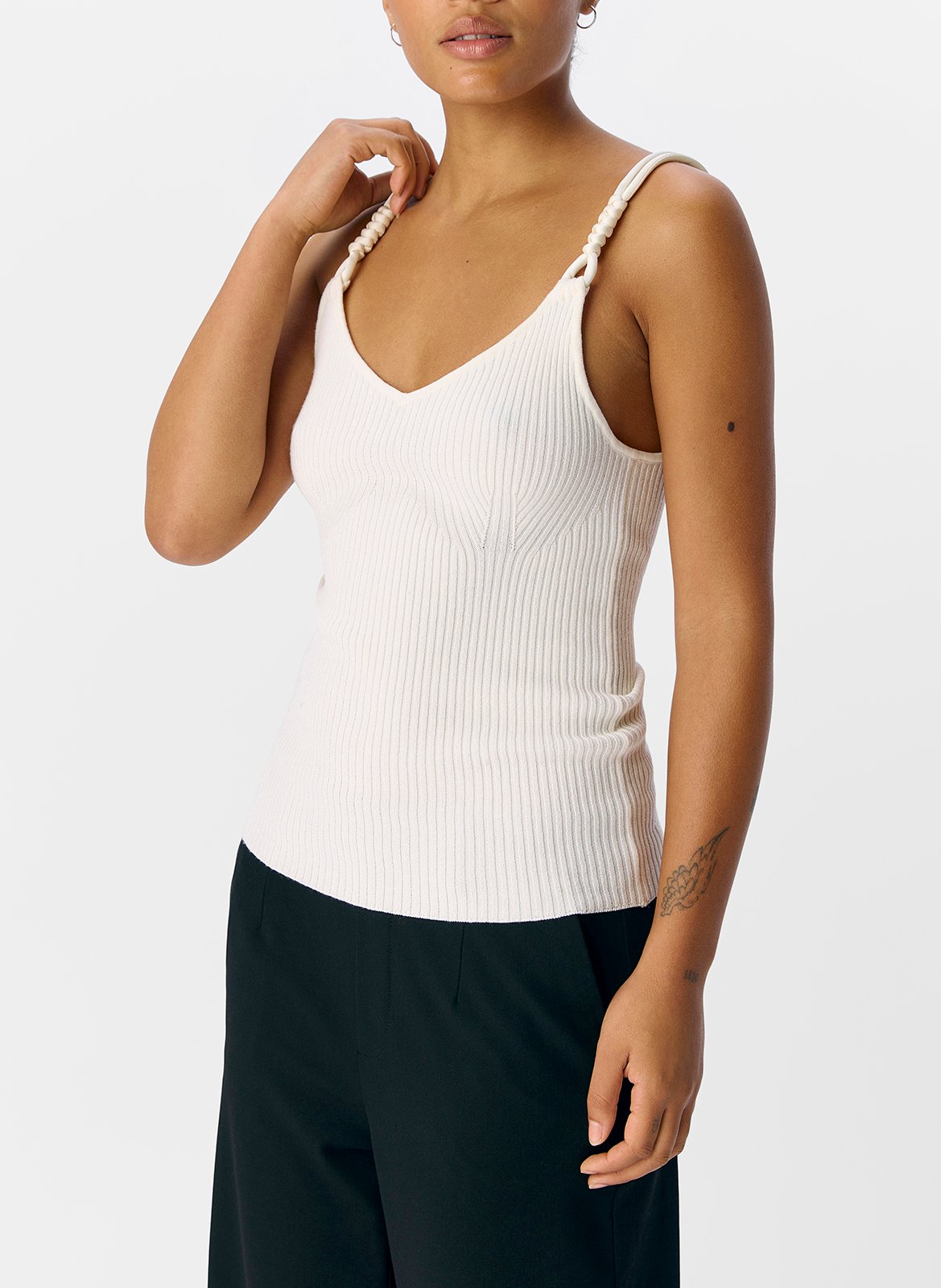 Sleeveless V-neck top OBJECT