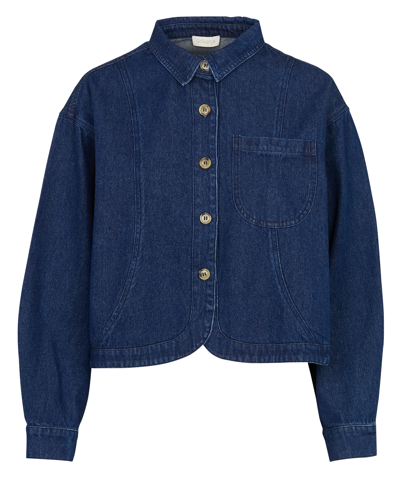 Veste en jean oversize en coton mélangé JC SOPHIE Jaune