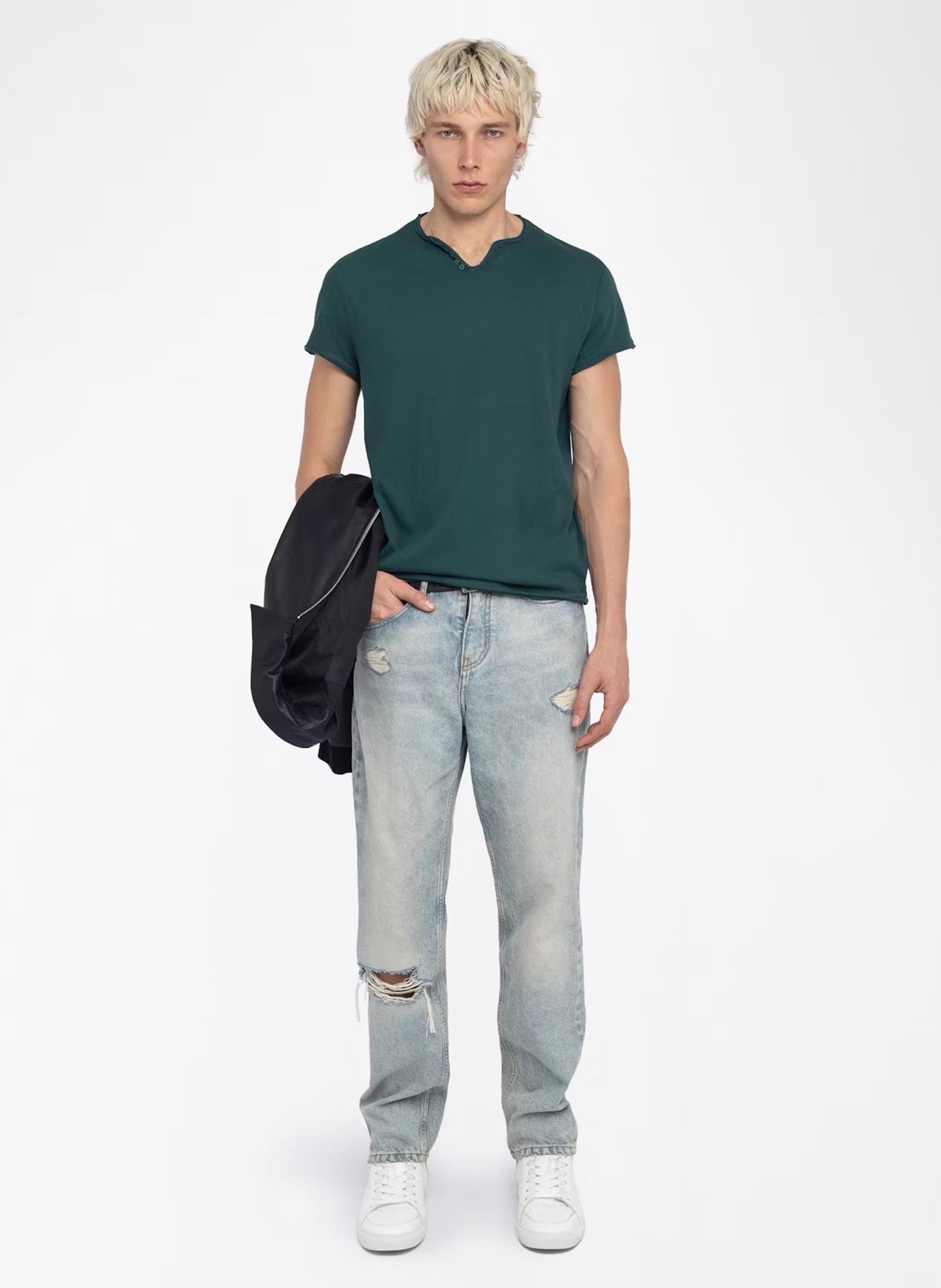 Tee-shirt droit en coton ZADIG&amp;VOLTAIRE Vert