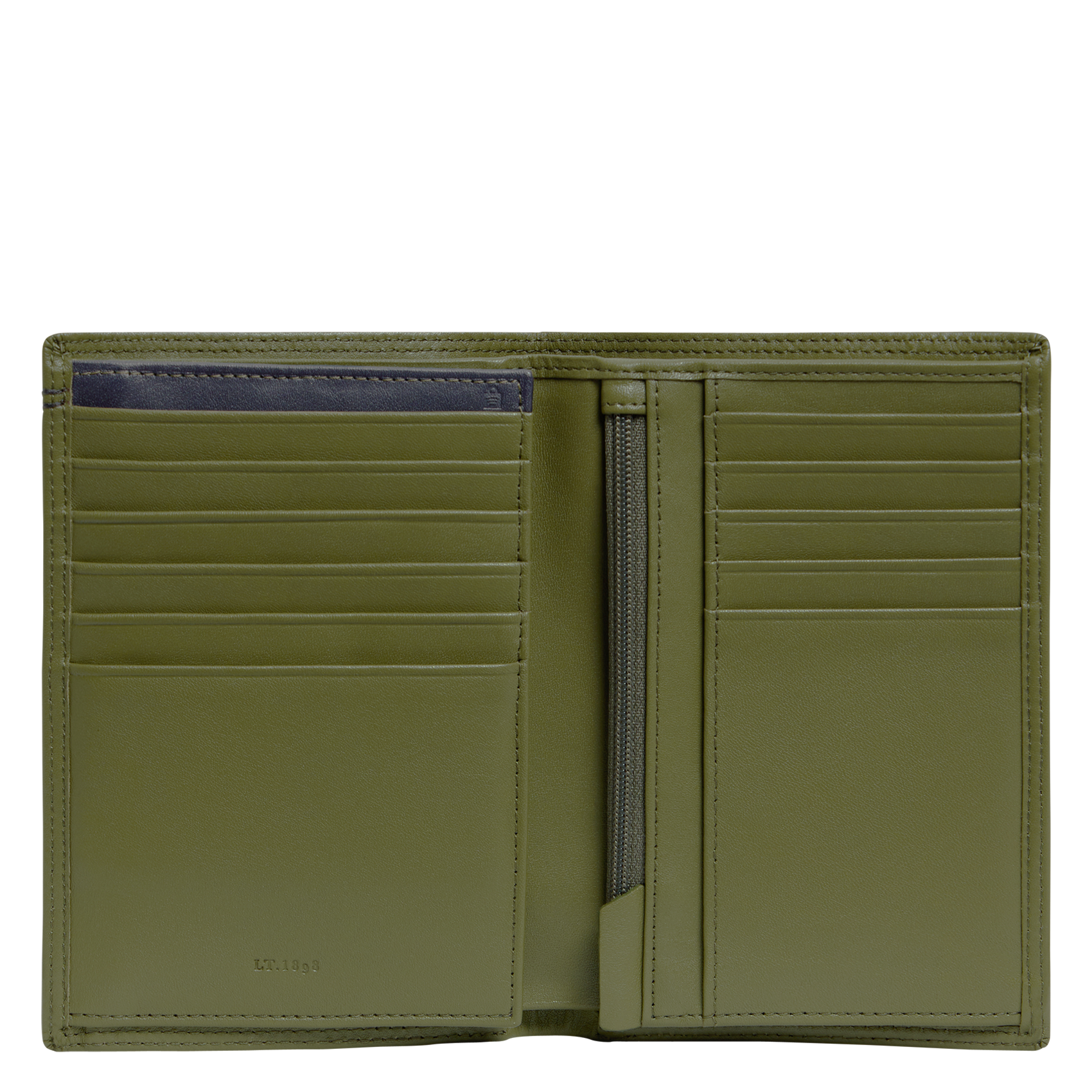 Kleine, leren portemonnee LE TANNEUR Veelkleurig