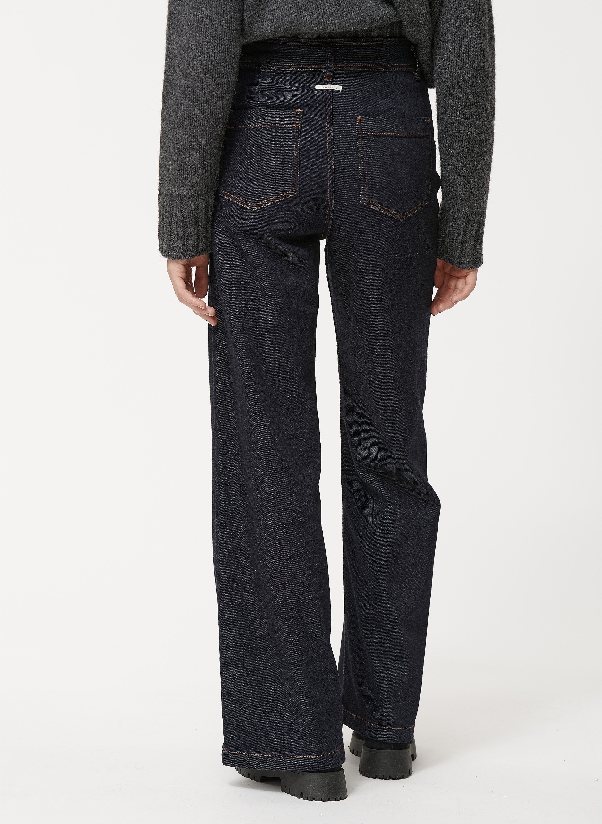 Jean flare en coton  HUMILITY Bleu