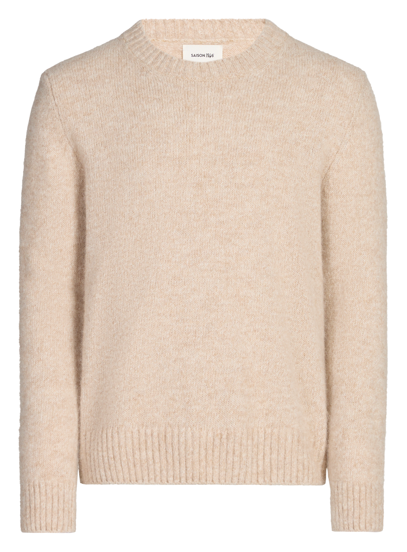 Rundhalspullover aus Alpaka-Mix SAISON 1865 Braun