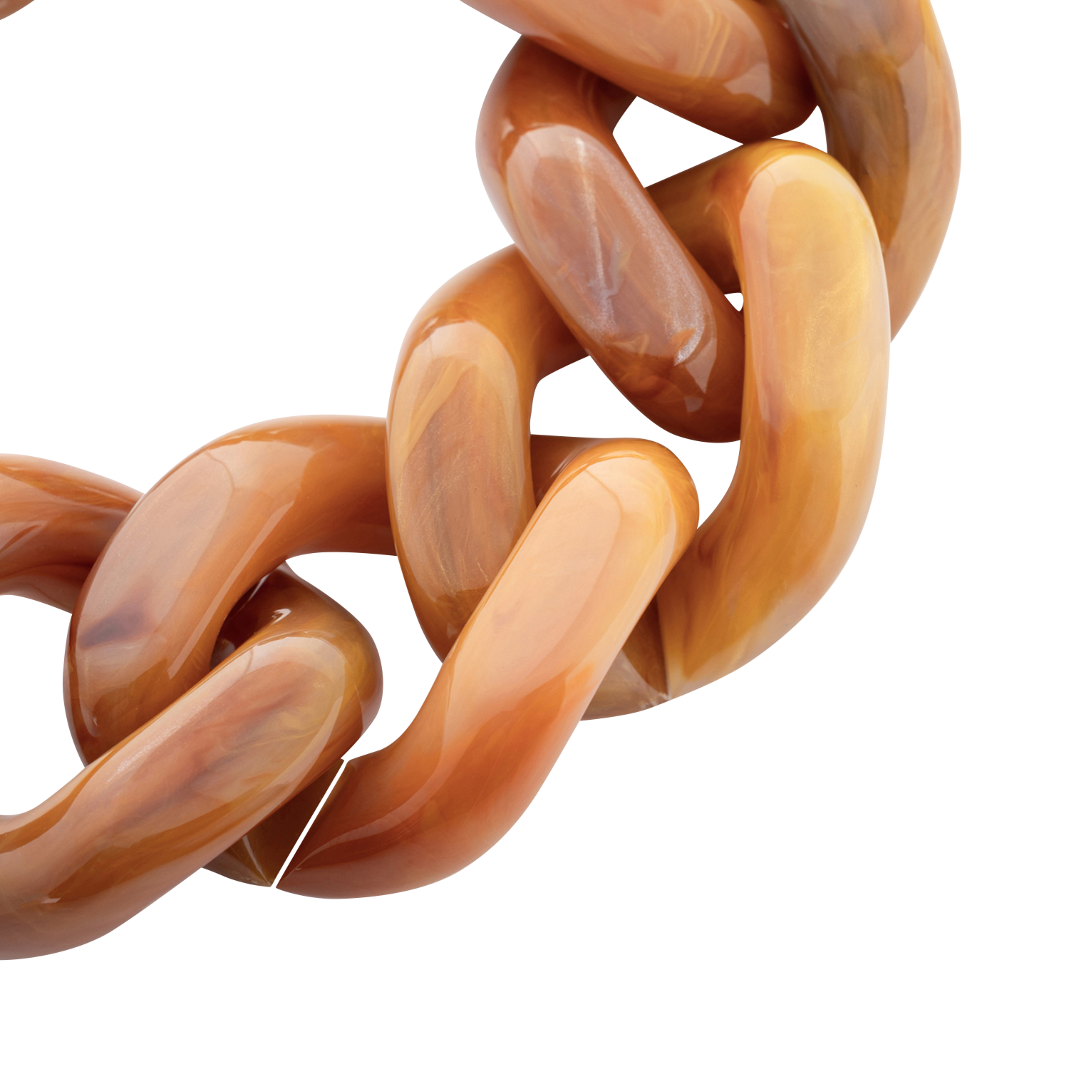 Armband mit flachen Gliedern VANESSA BARONI Rot