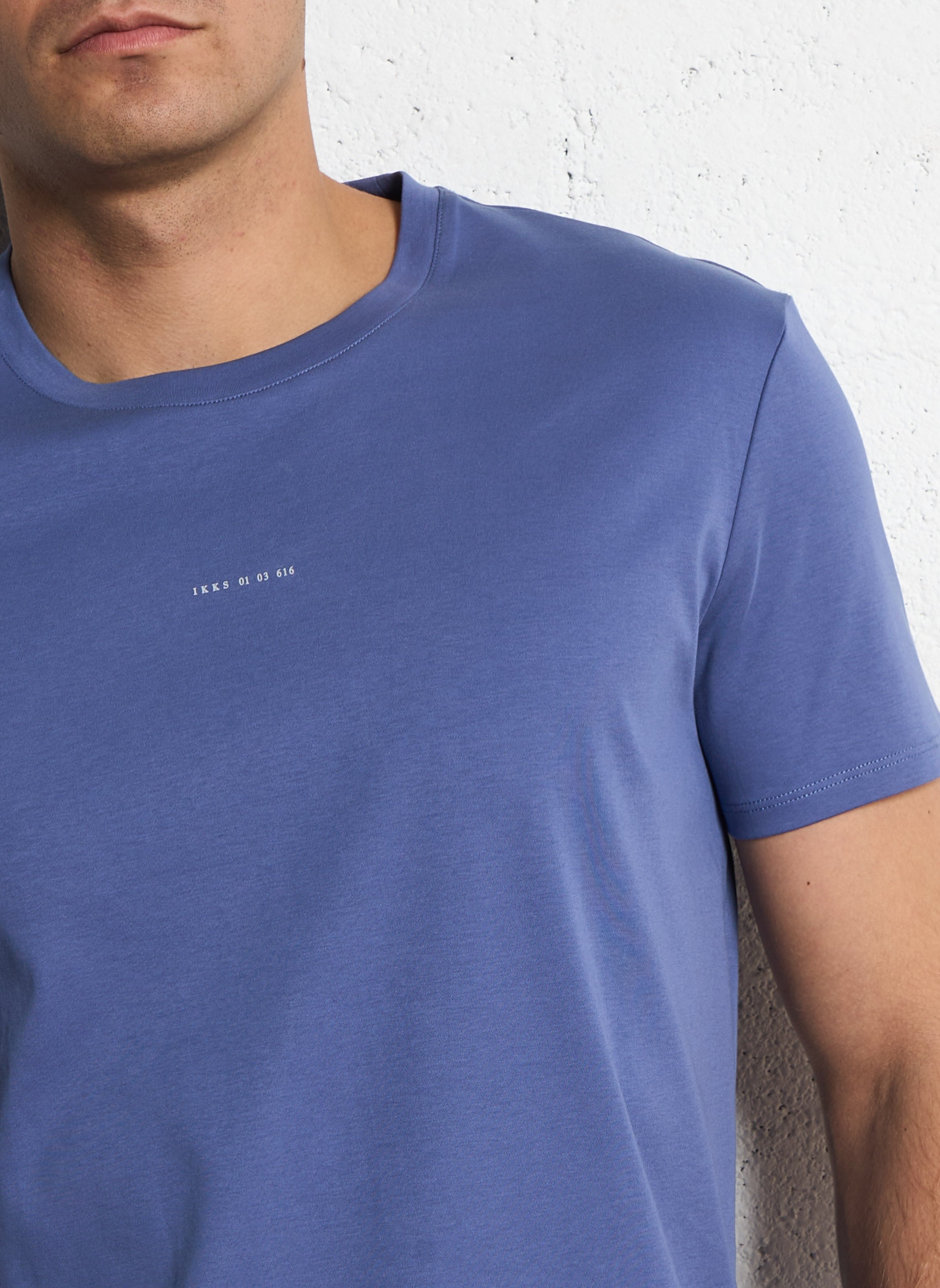 Baumwoll-Pullover mit Rundhalsausschnitt IKKS Blau