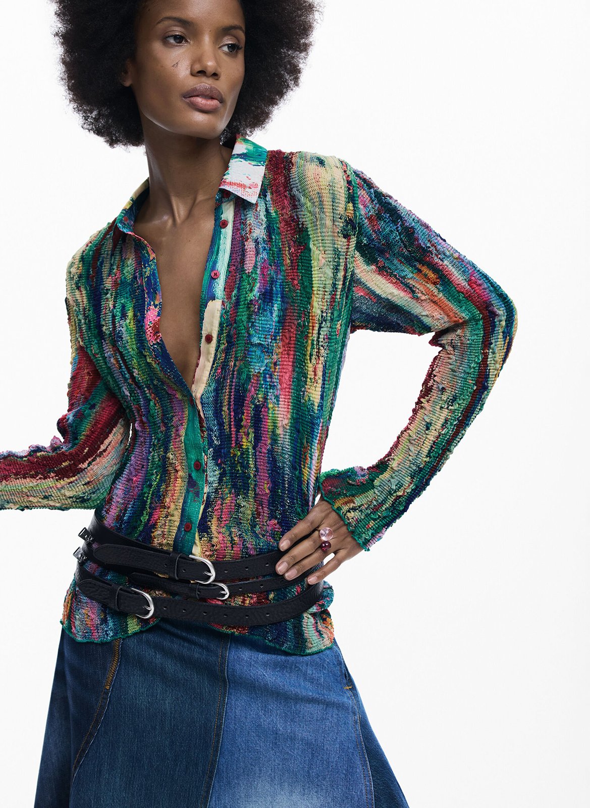 Chemise col classique  DESIGUAL Multicolore