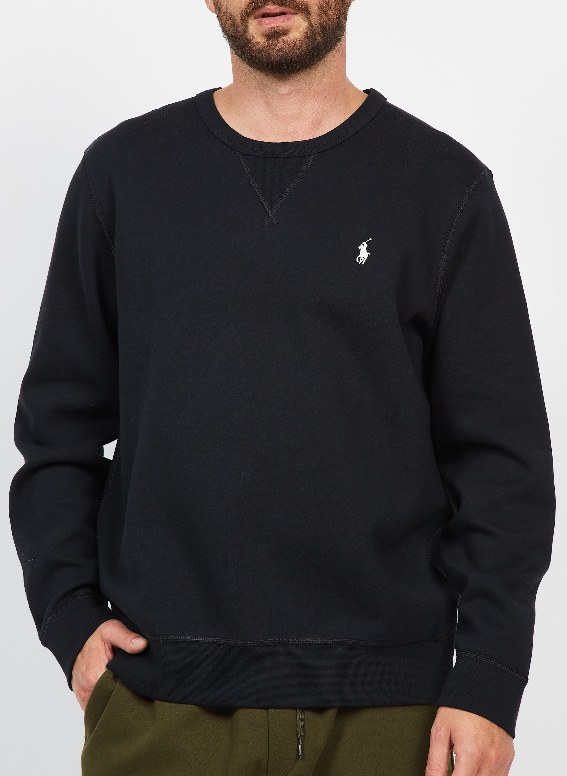 Sweater met hoog sluitende, ronde hals en geborduurd logo POLO RALPH LAUREN