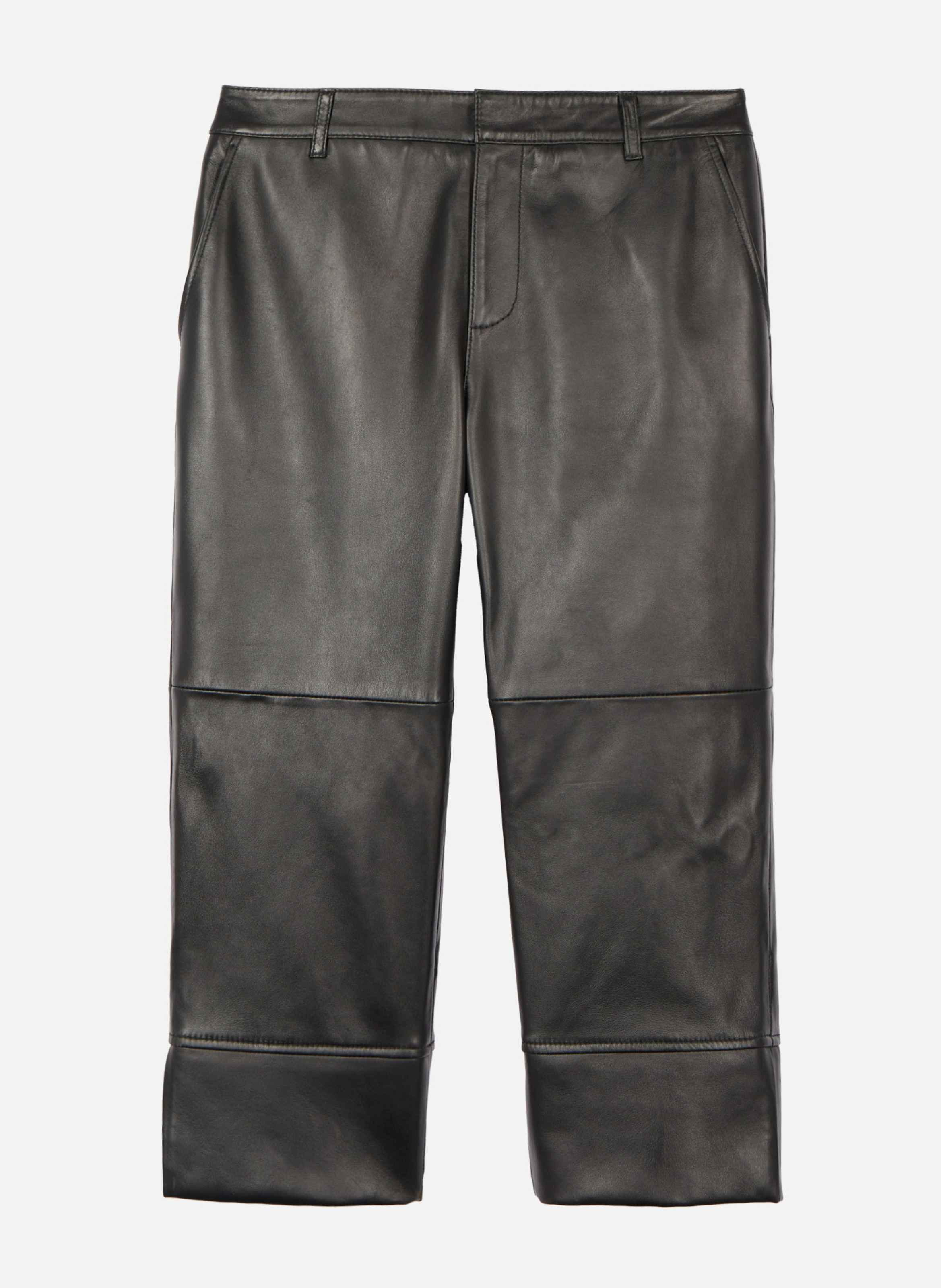 Leather Capri Pants THE KOOPLES Black