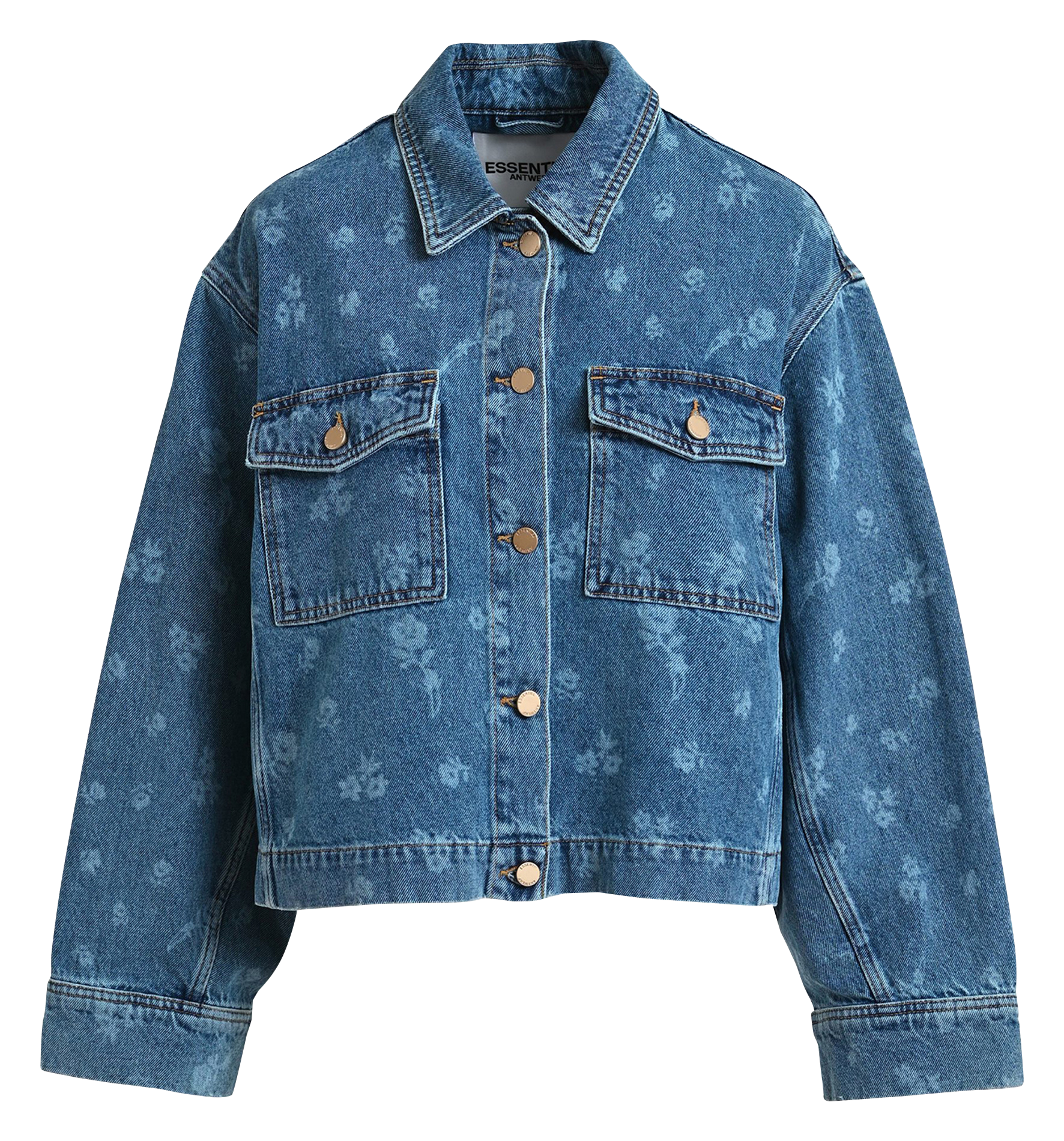 Veste col classique en coton ESSENTIEL ANTWERP Bleu