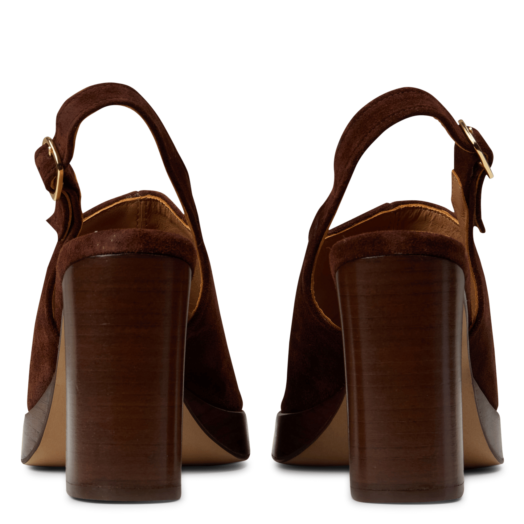 Flat leather mules MELLOW YELLOW Brown