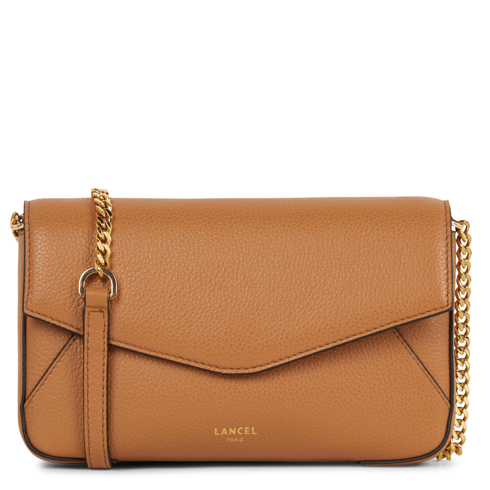 Pochette en cuir LANCEL Beige