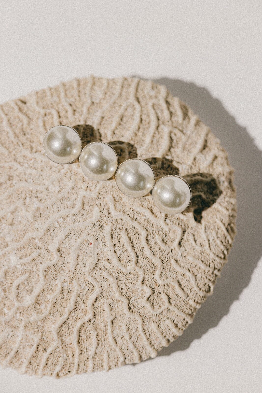 Gold-plated pearl brooch MONSIEUR SIMONE Silver