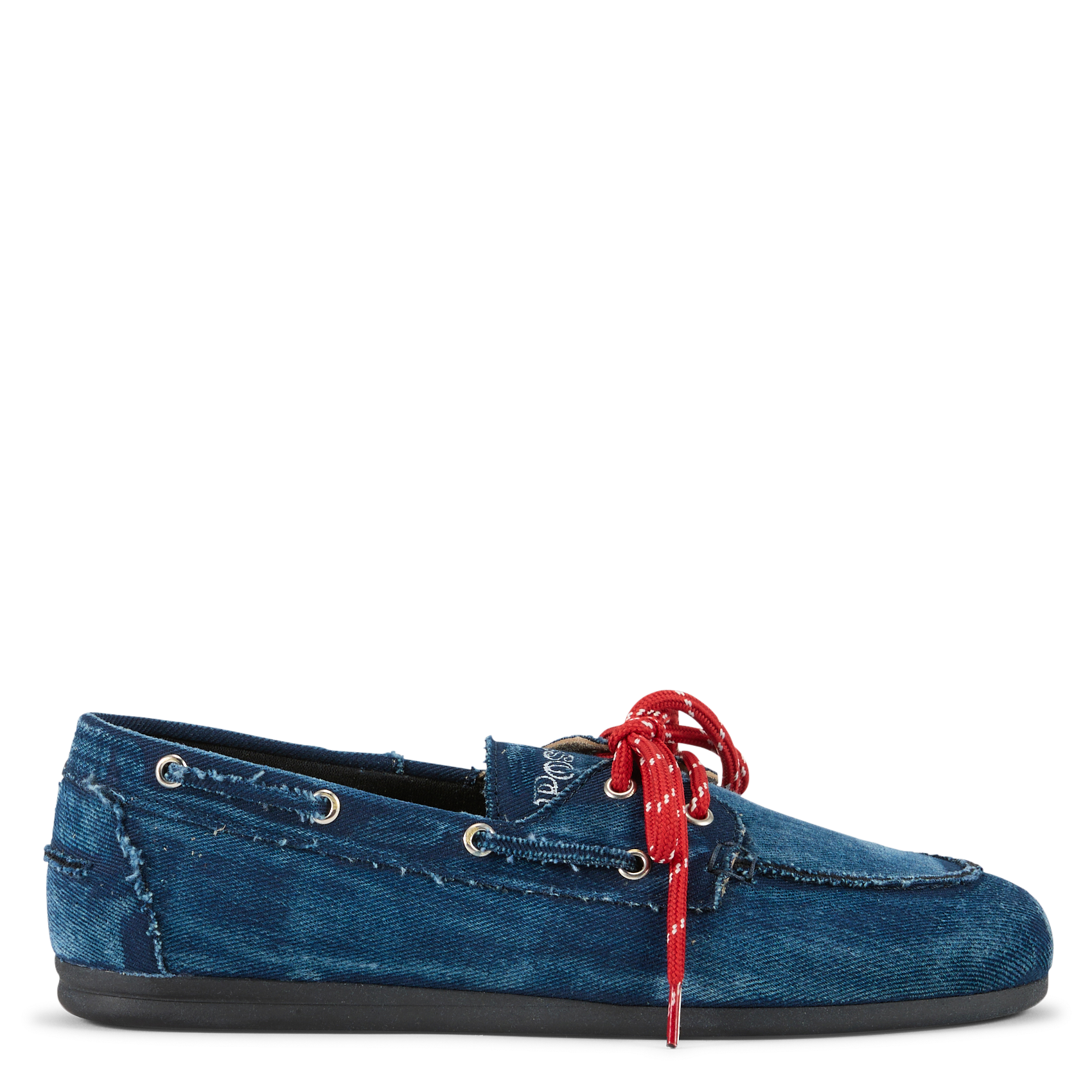 Denim boat shoes POSA Blue