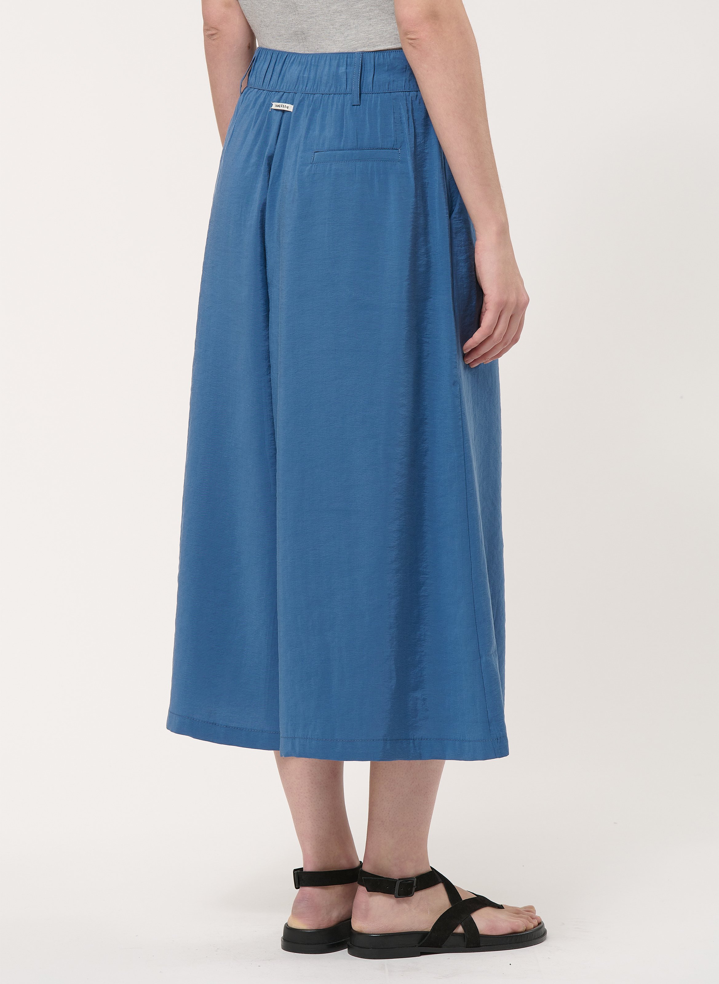 Pantalon large taille haute 7/8ème HUMILITY Bleu