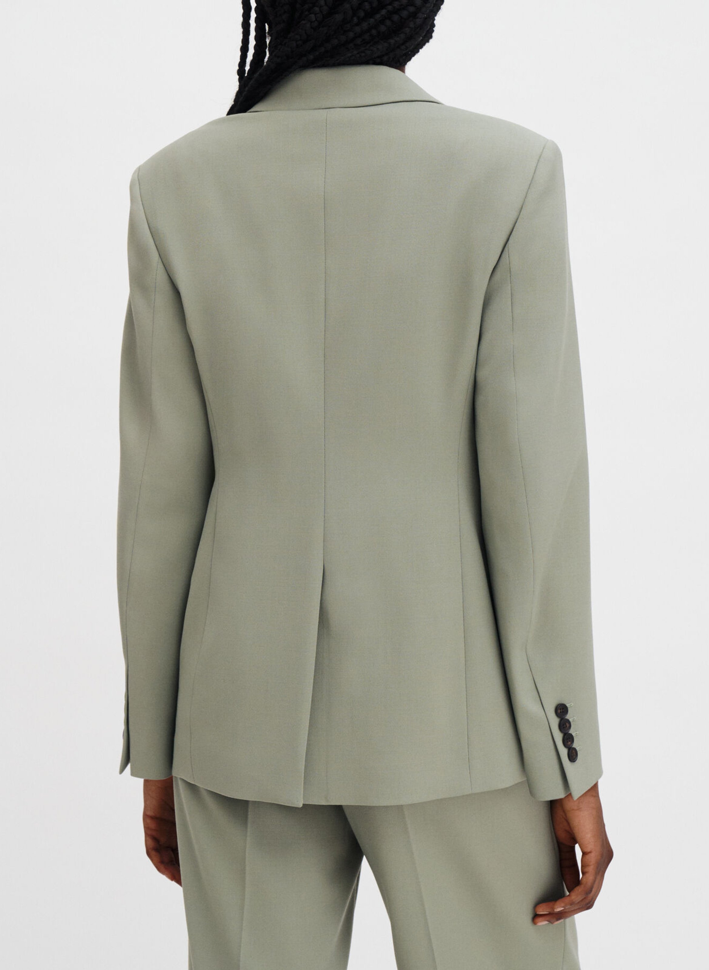 Blazer | wolblend Groen