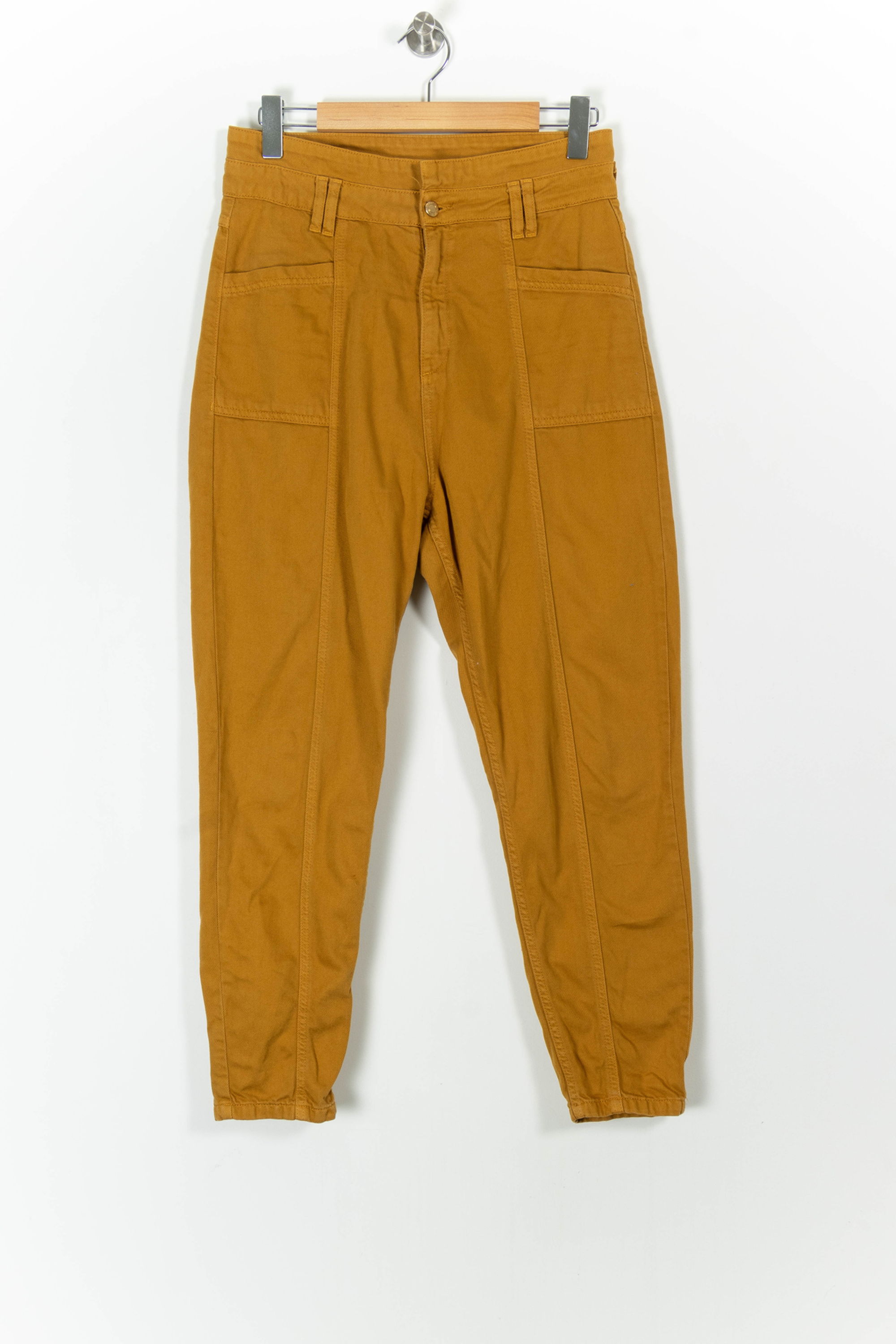 Cropped slim jeans with studs MAISON STELLA & SUZIE - Seconde main Yellow