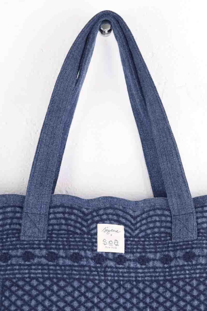 Totebag SEZANE - Seconde main Bleu