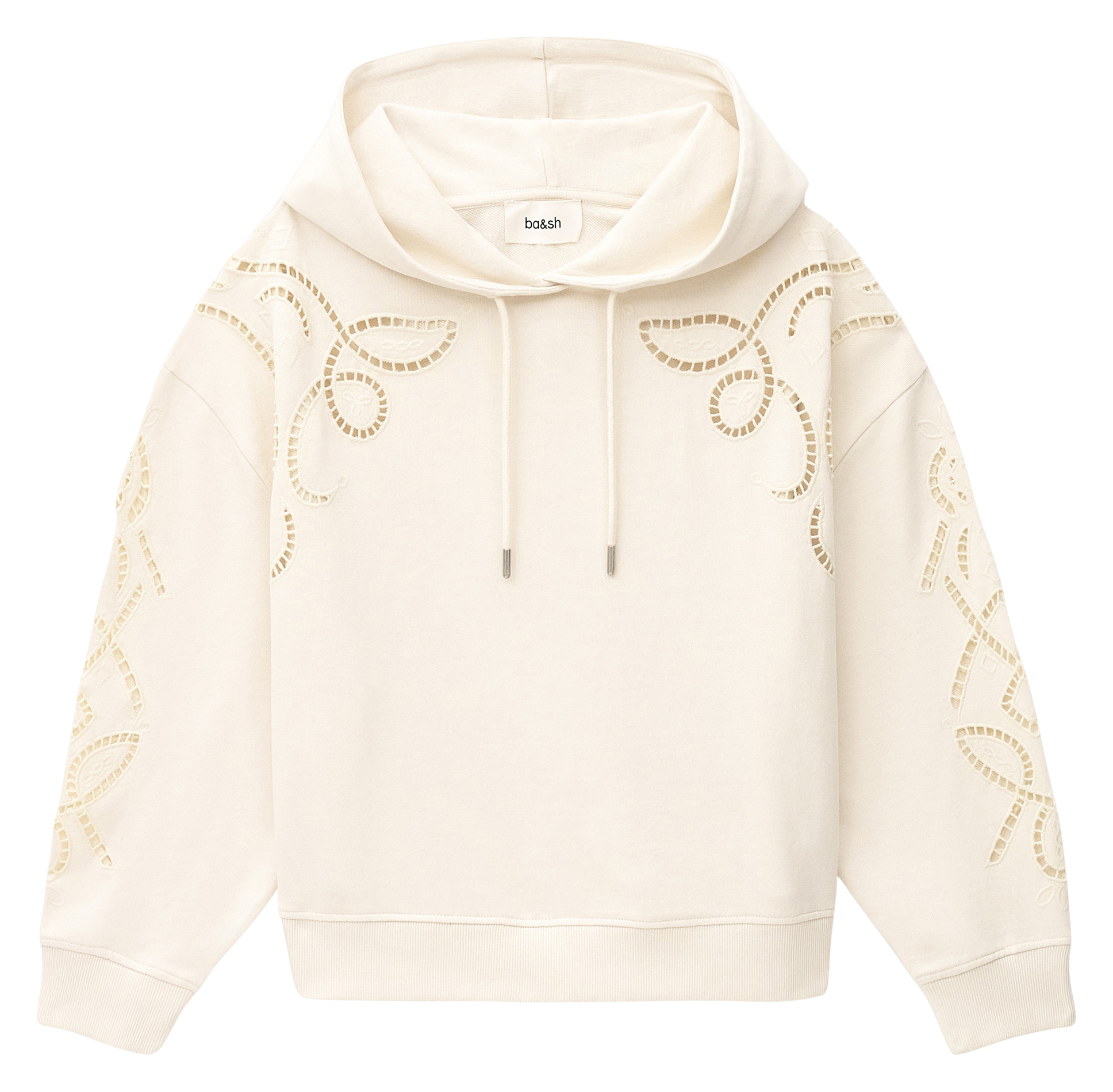 Ruime hoodie met borduursel BA&SH Beige