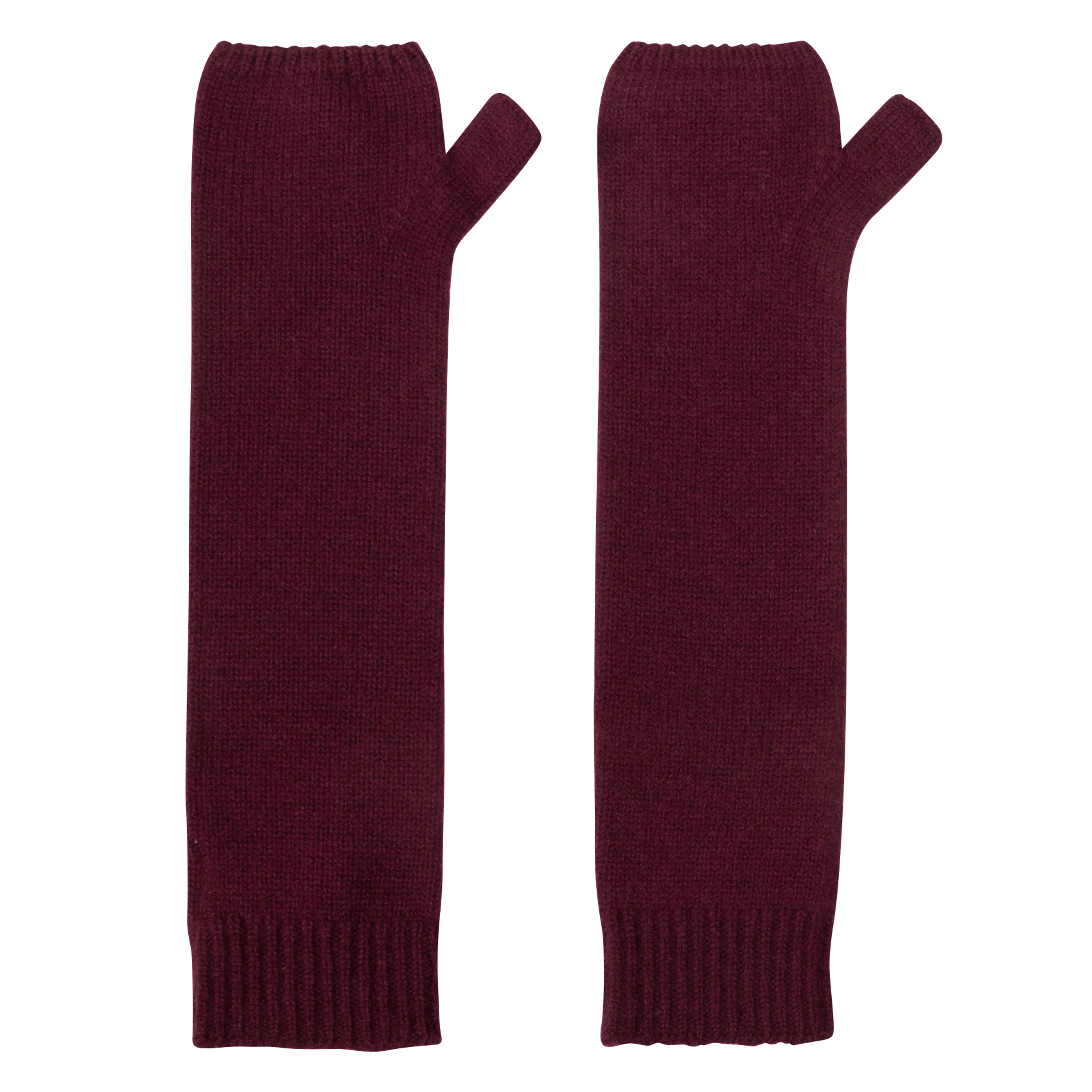 Lange wollen handschoenen BERENICE Paars