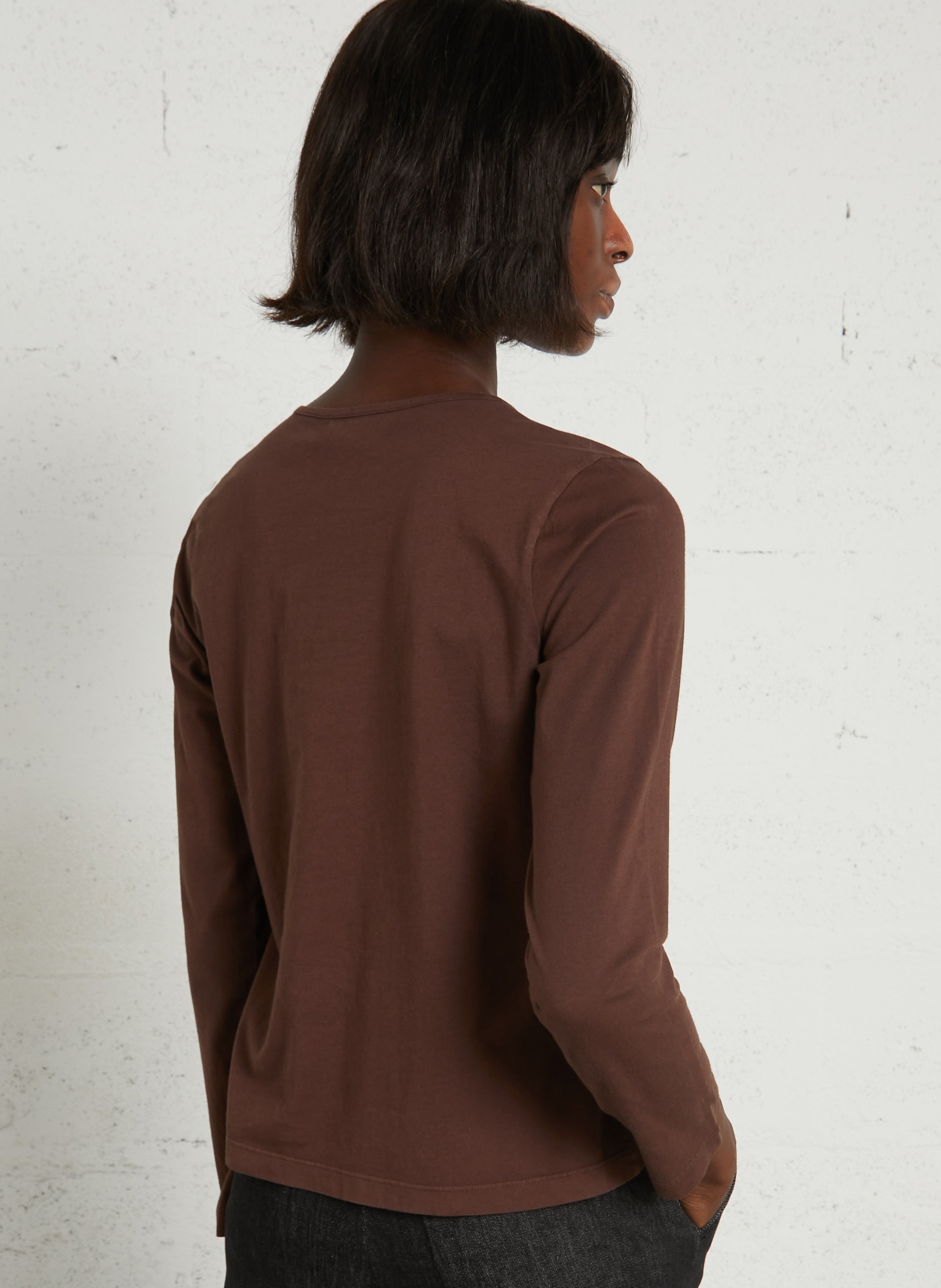 Lange mouwen T-shirt van katoen NICE THINGS Paars