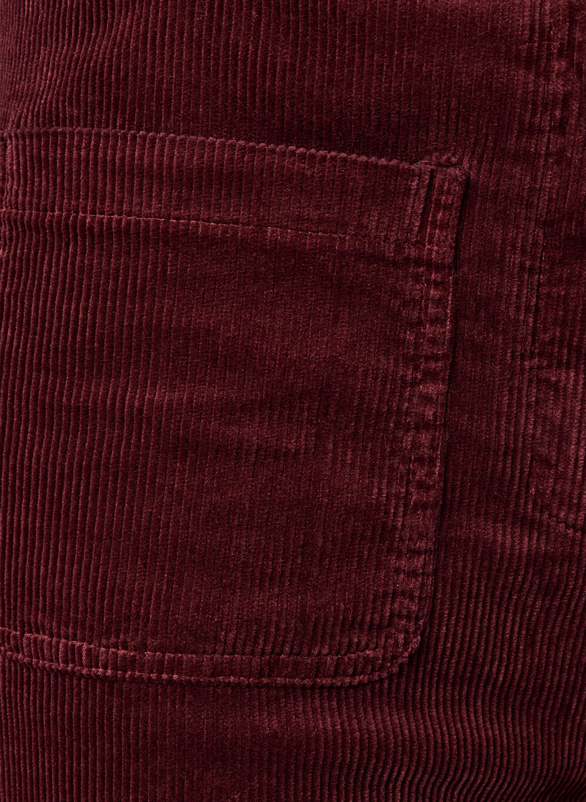 Weite Hose aus Baumwollmix mit hohem Bund LA FEE MARABOUTEE Rot