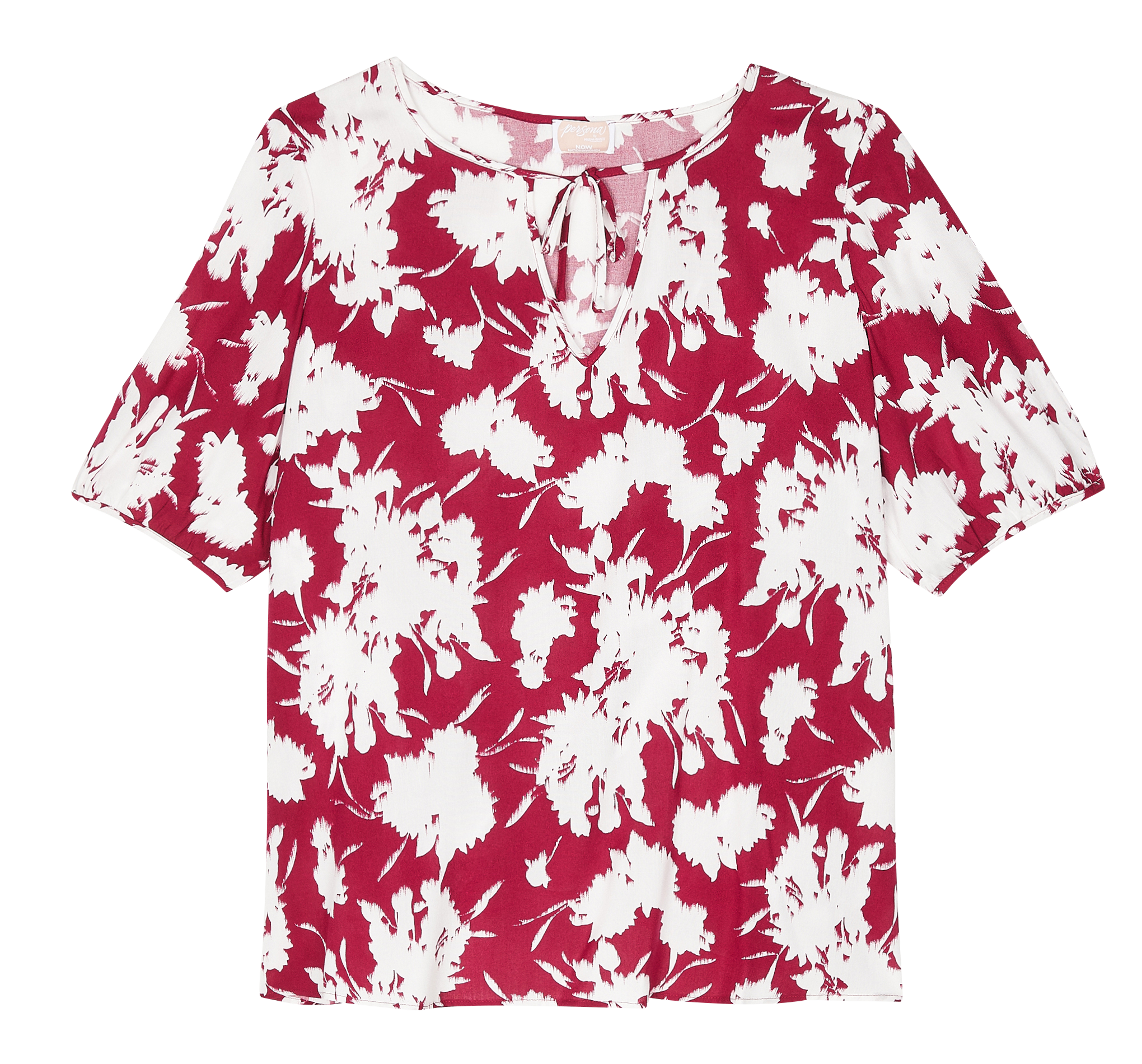 Bedrucktes Top aus Viskose PERSONA by Marina Rinaldi