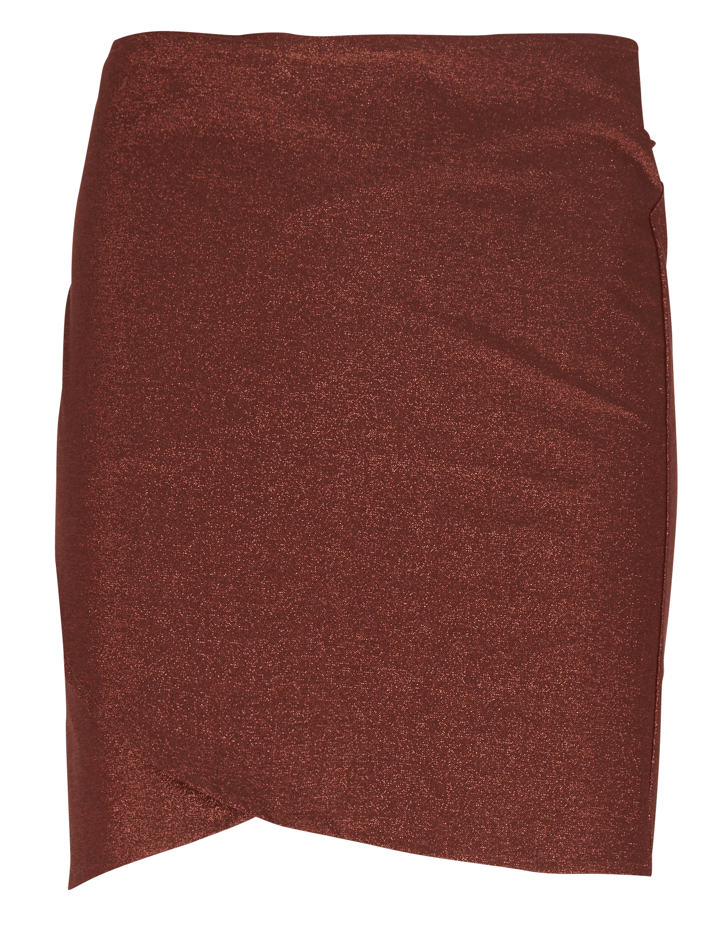 Short low-rise skirt with metallic threads LA NOUVELLE Golden