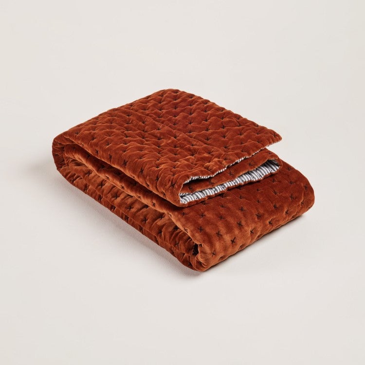 MALO - Linen quilt MADURA Orange