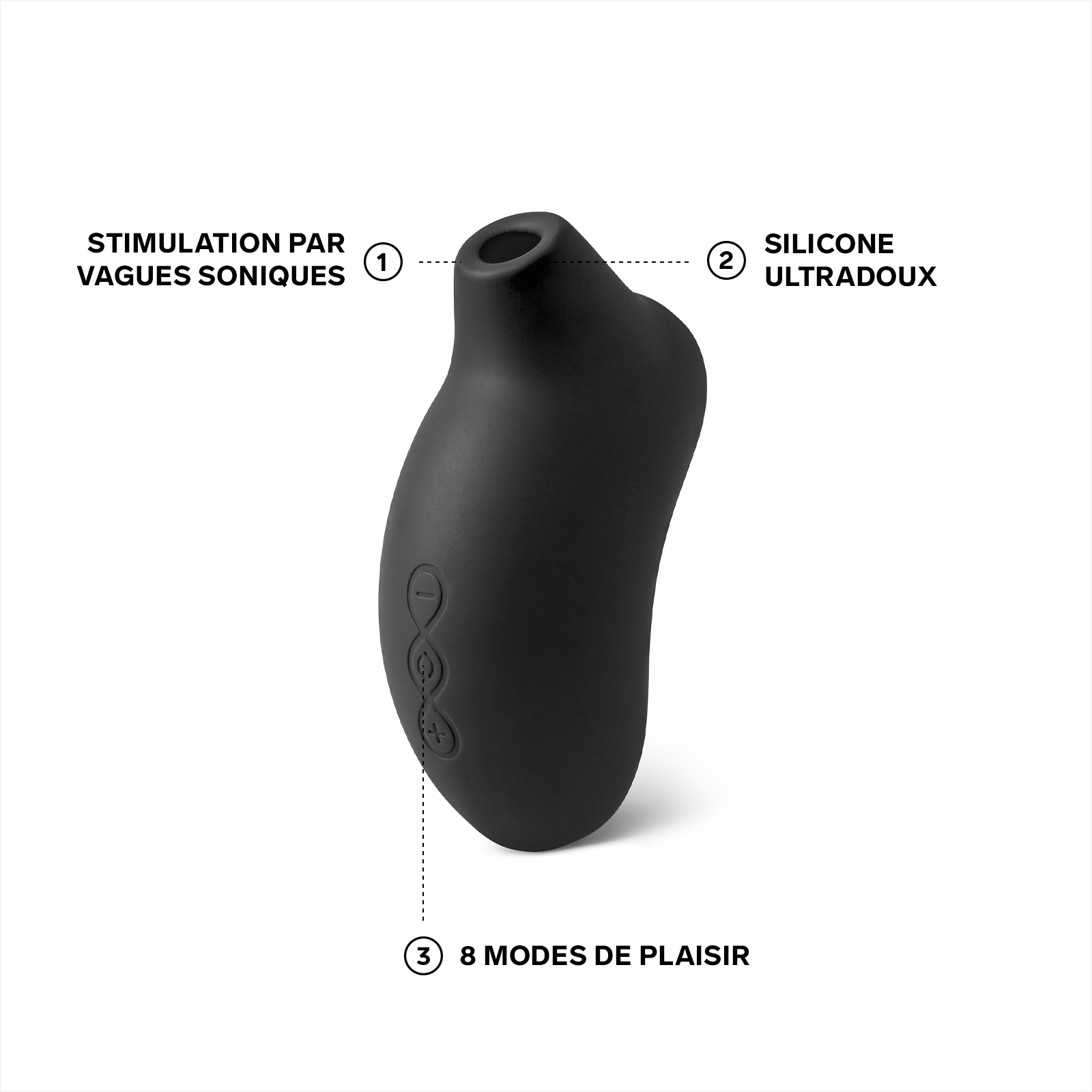 Sonic clitoral stimulator LELO Noir