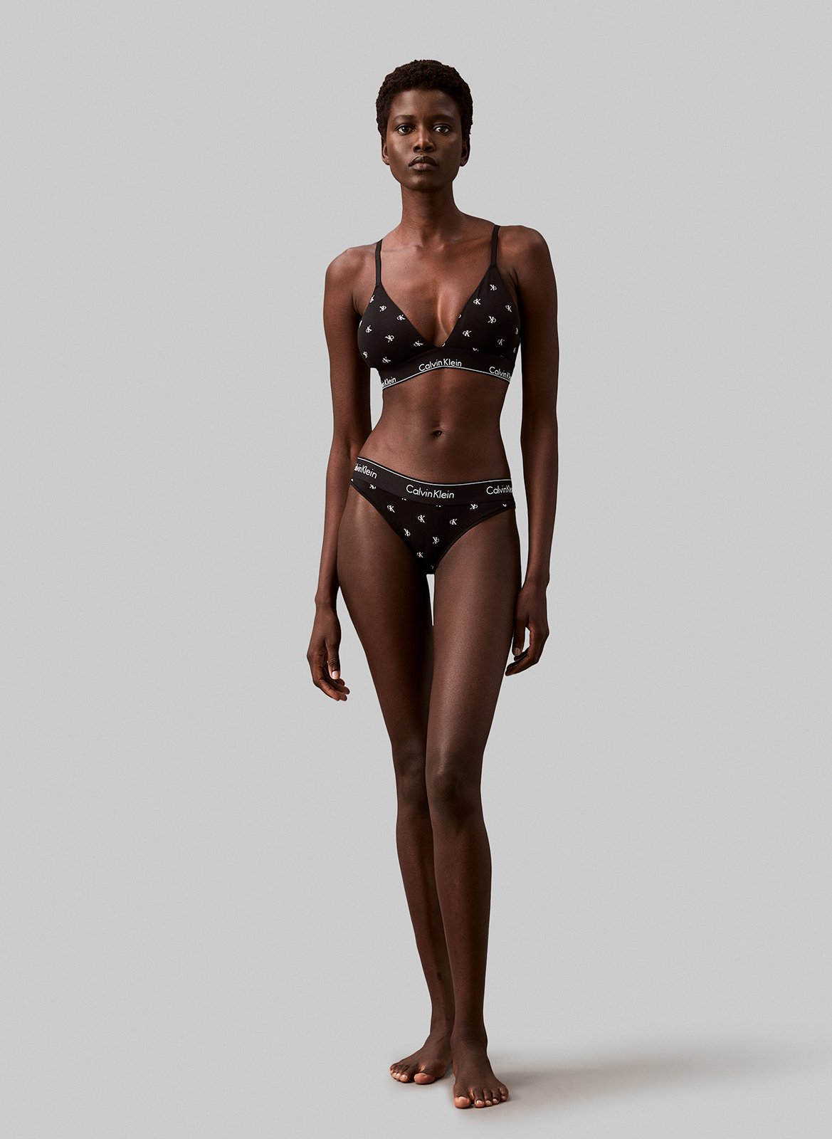 Calvin klein cotton triangle bra discount