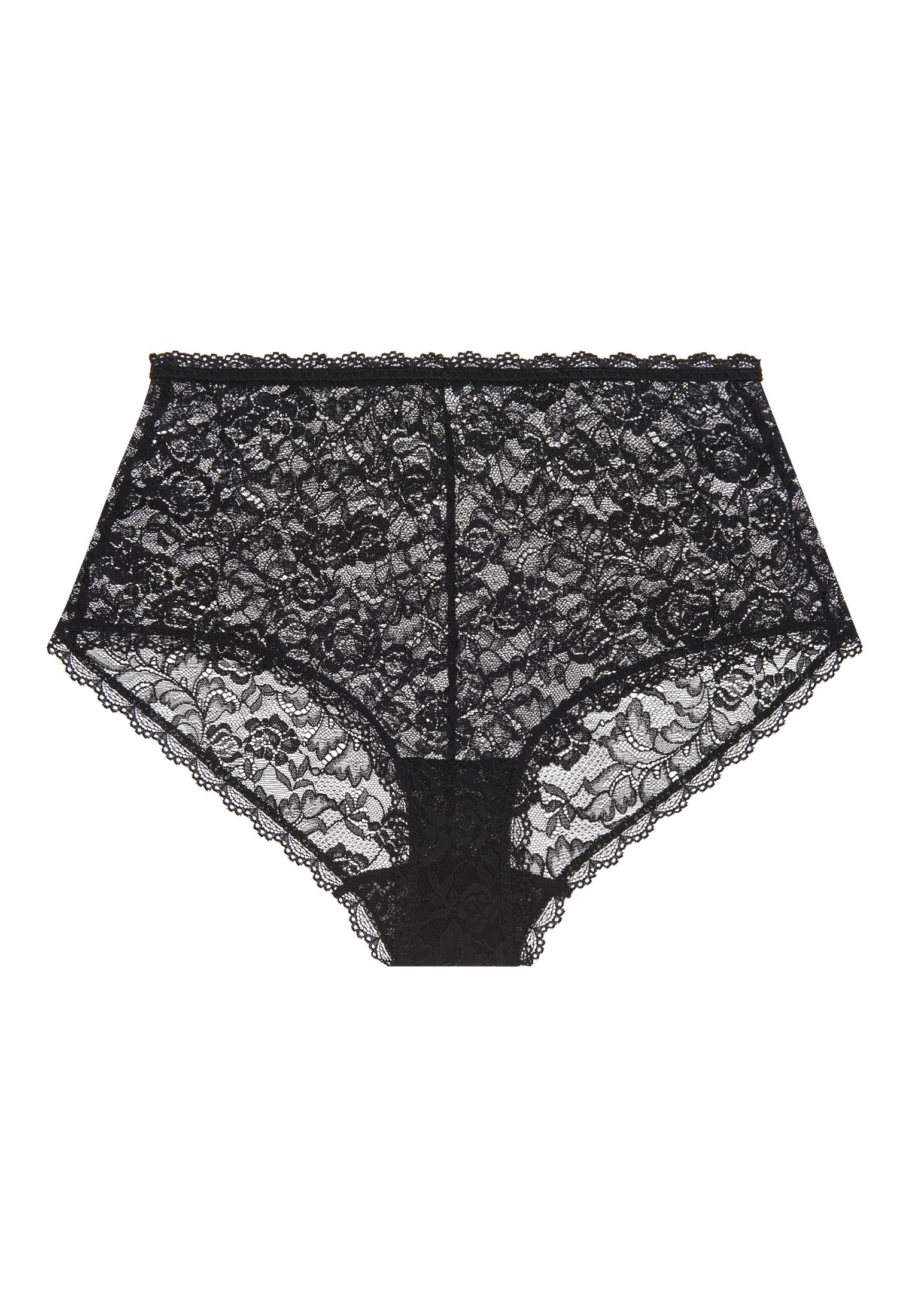 High-waisted lace panties AUBADE Black