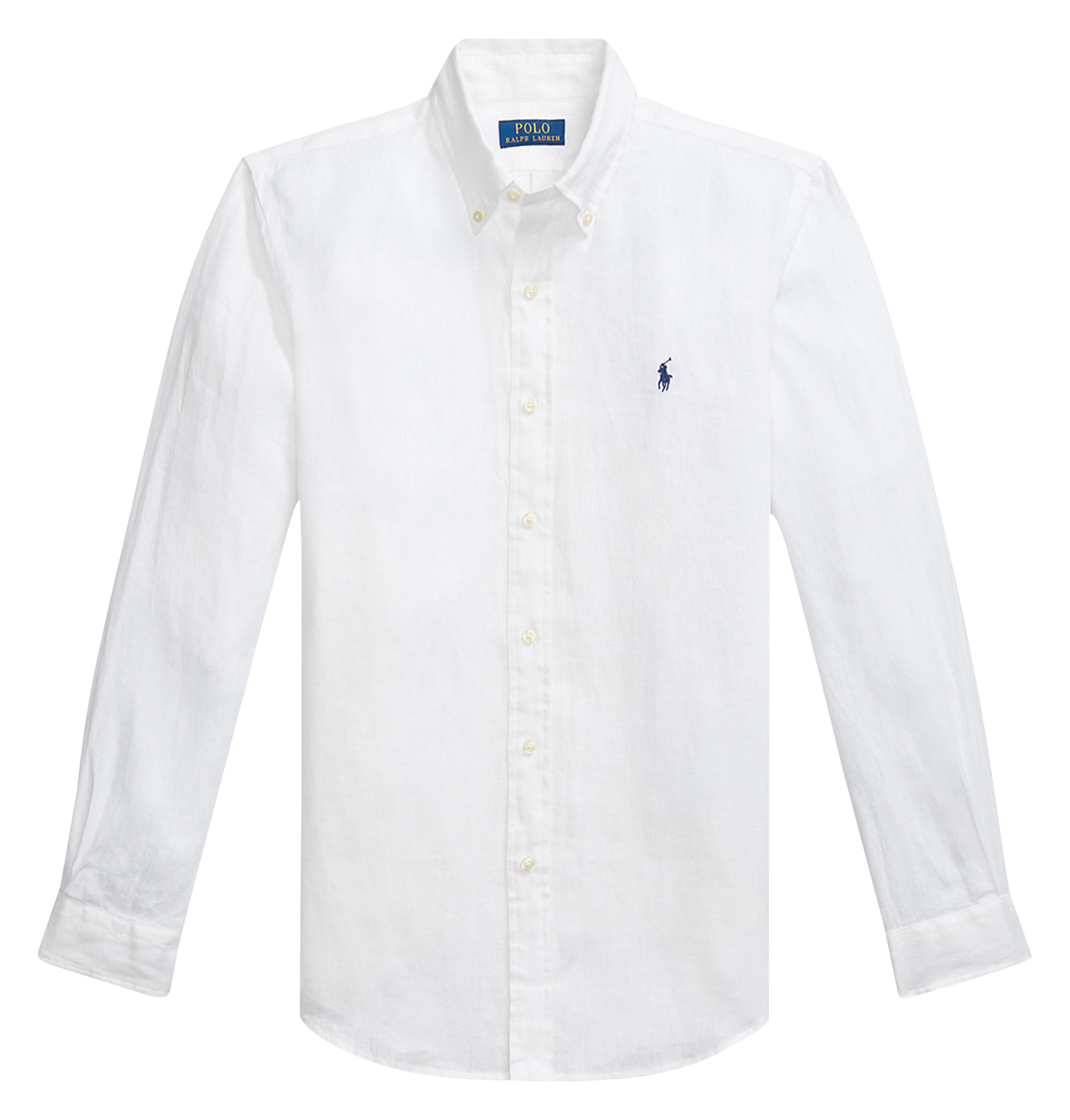 Regular-Fit-Hemd - Leinen POLO RALPH LAUREN Weiss
