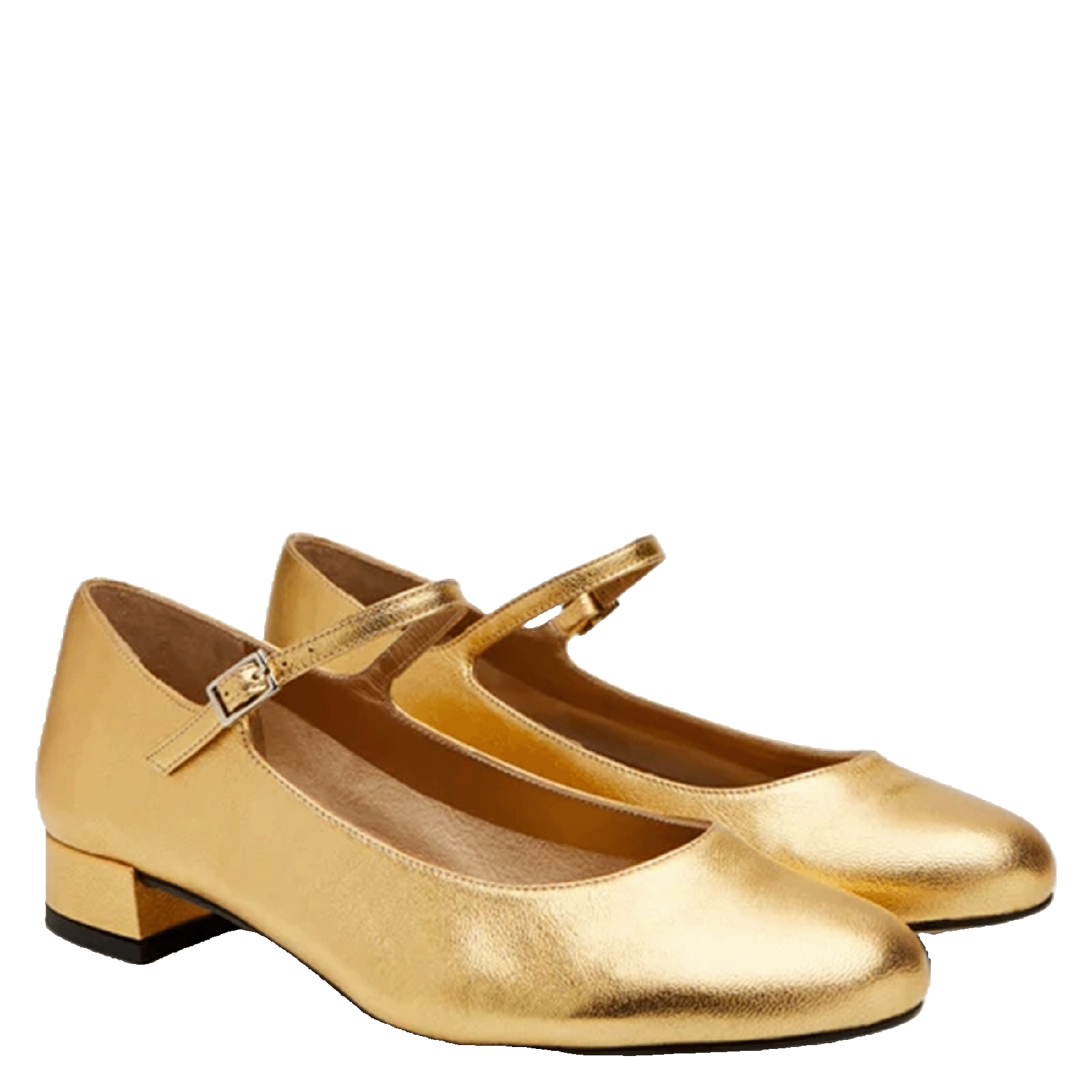 Ballerines en cuir AUGUSTA Doré